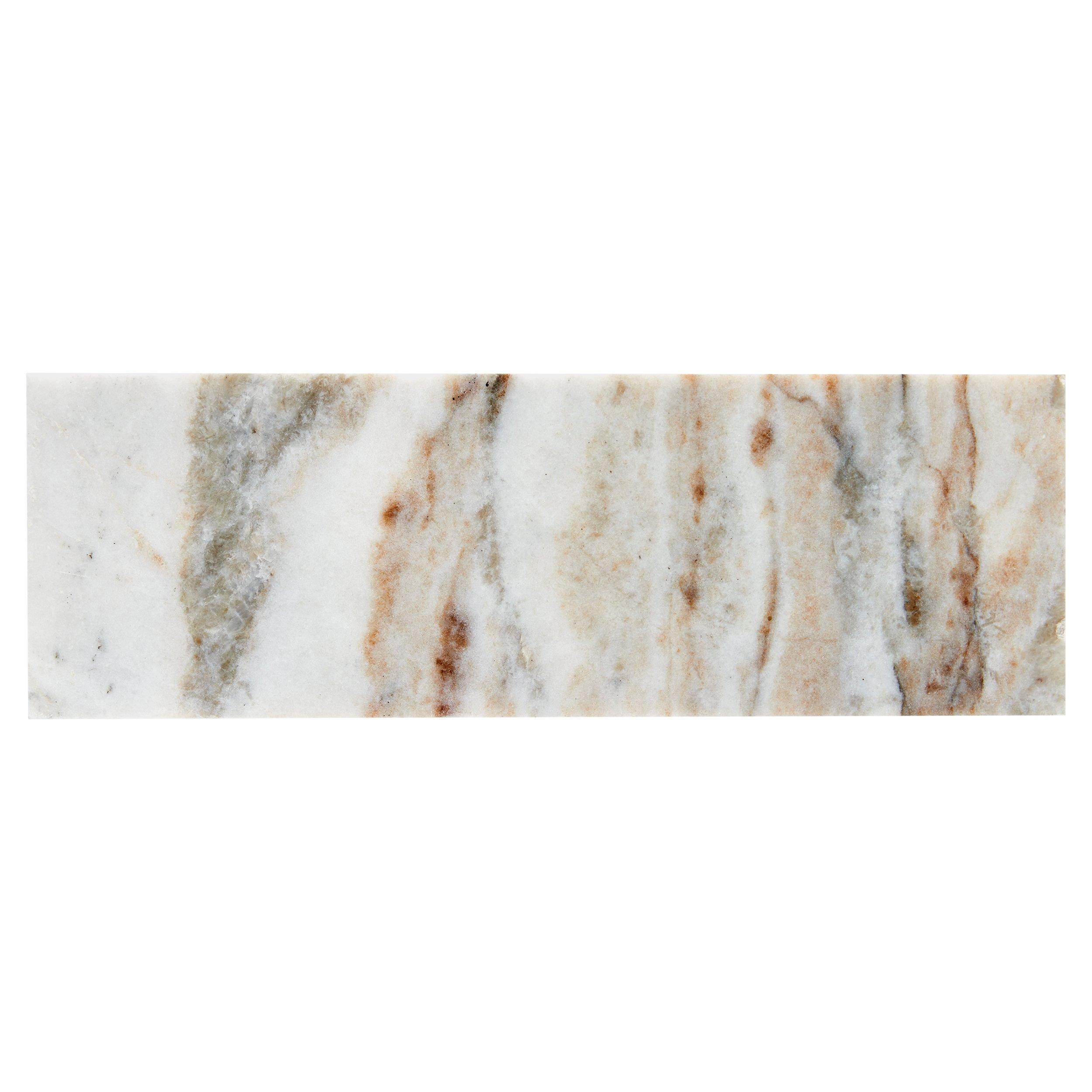 Bianco Orion Polished II Marble Tile