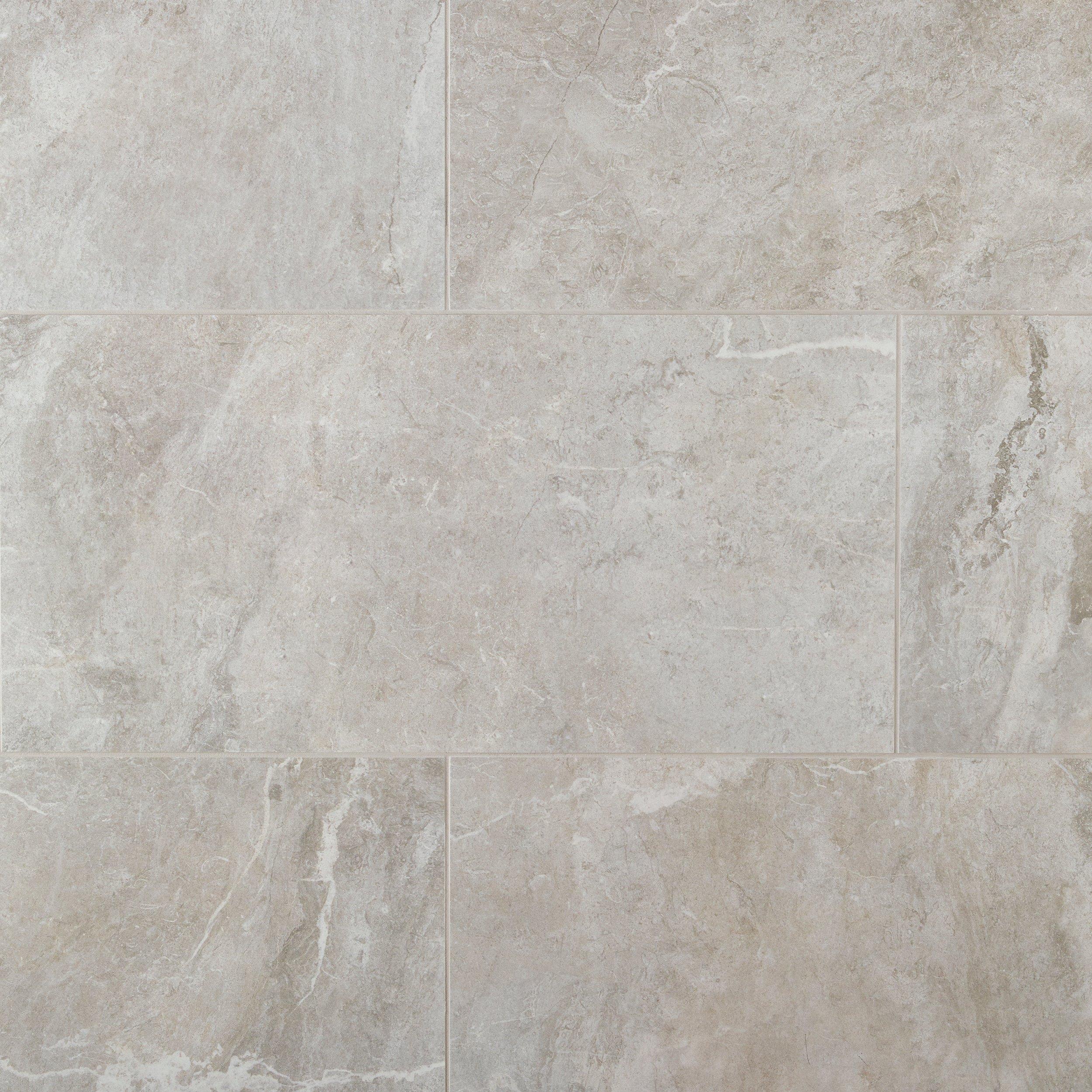 Forte Silver Porcelain Tile Gray Tile Floor and Decor