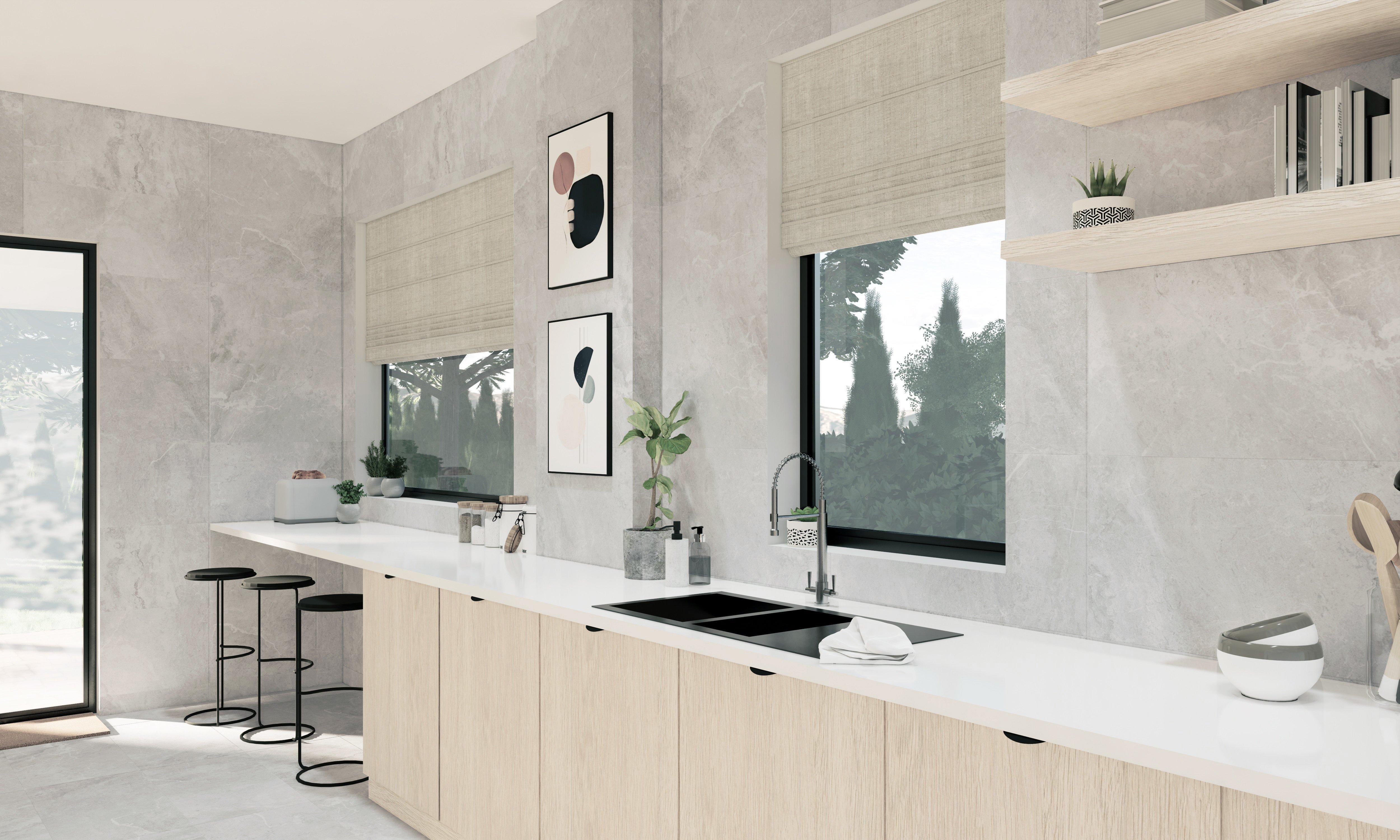 Forte Silver Porcelain Tile