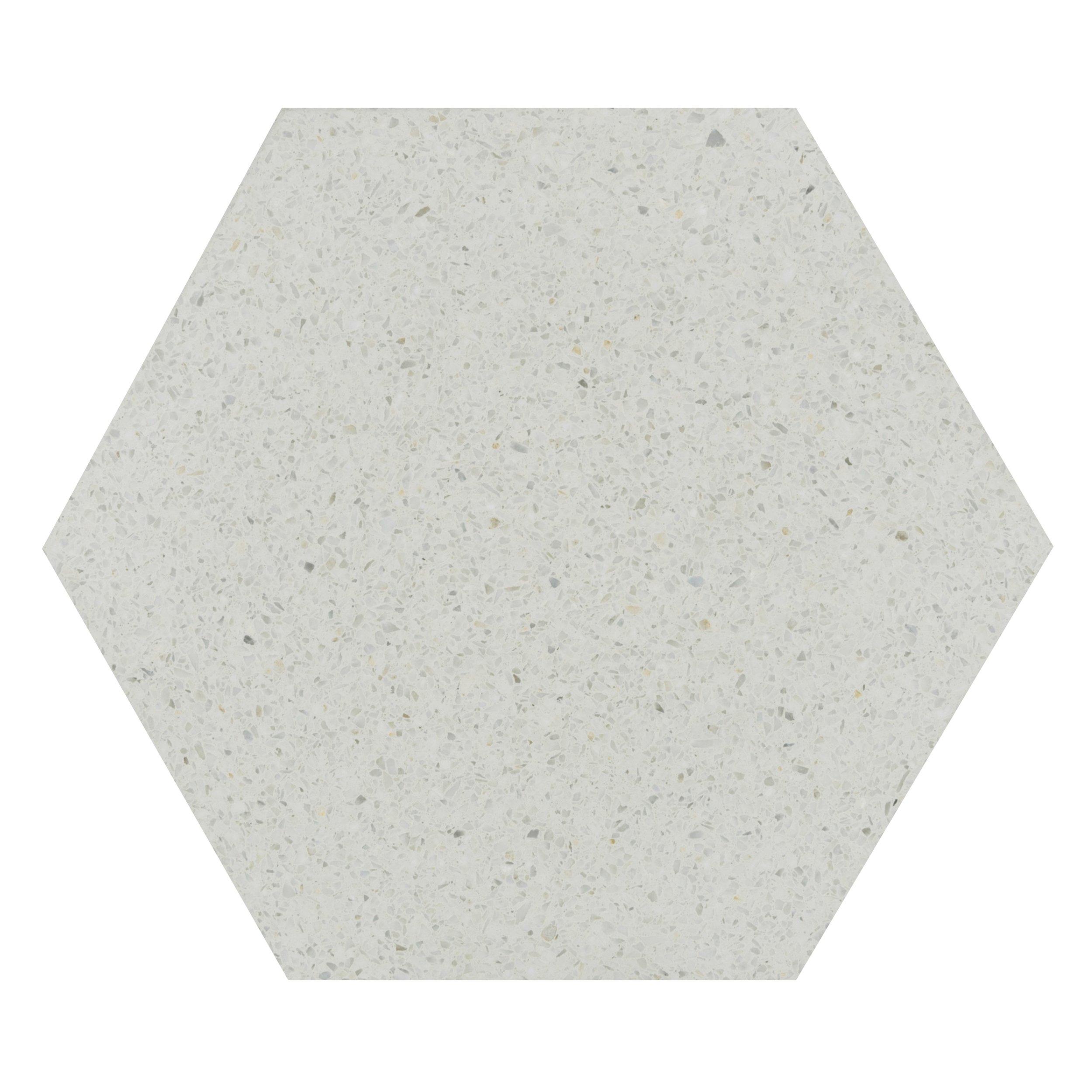 Elin White Hexagon Tile