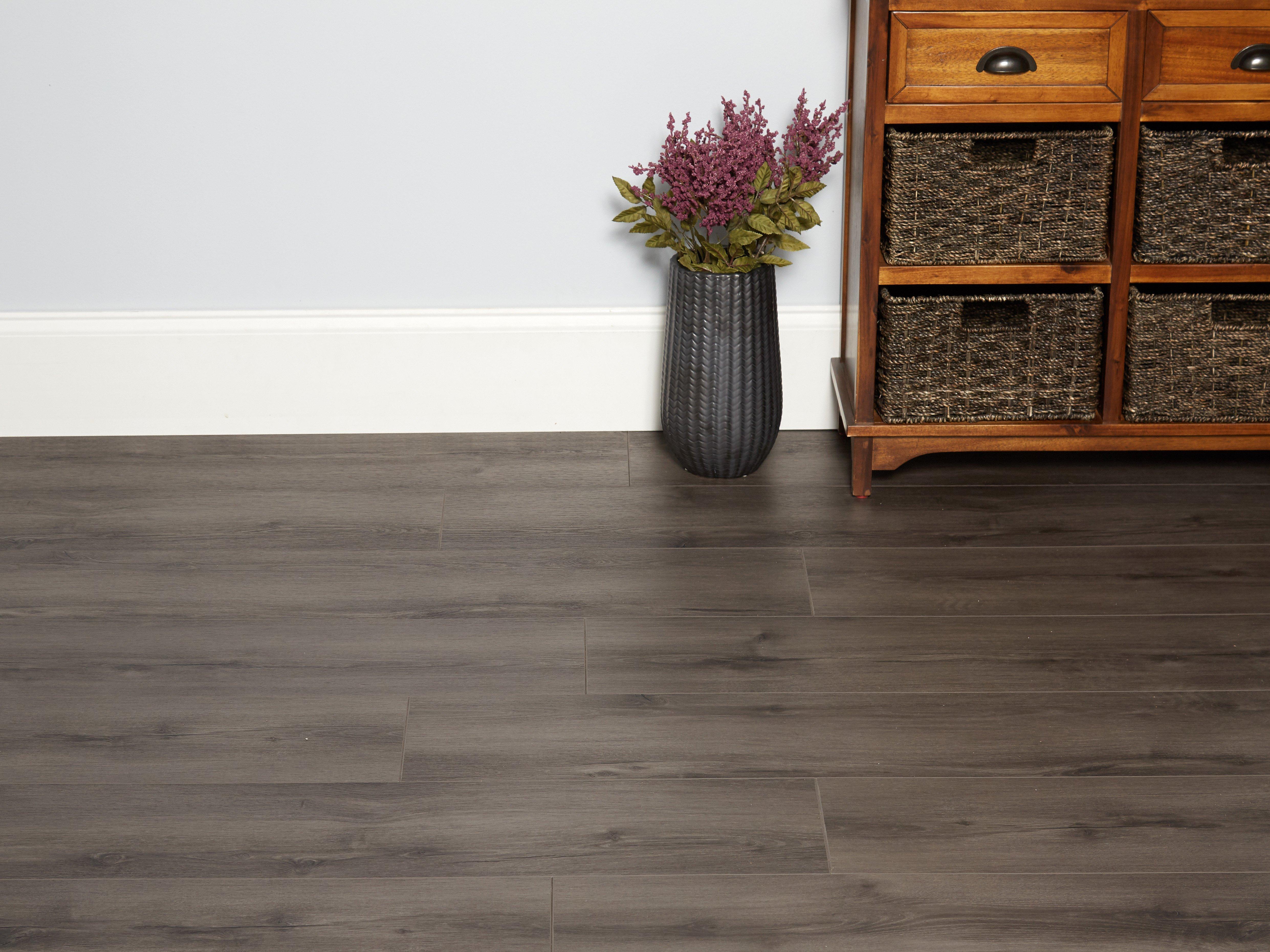 Ombre Gray Rigid Core Luxury Vinyl Plank - Cork Back