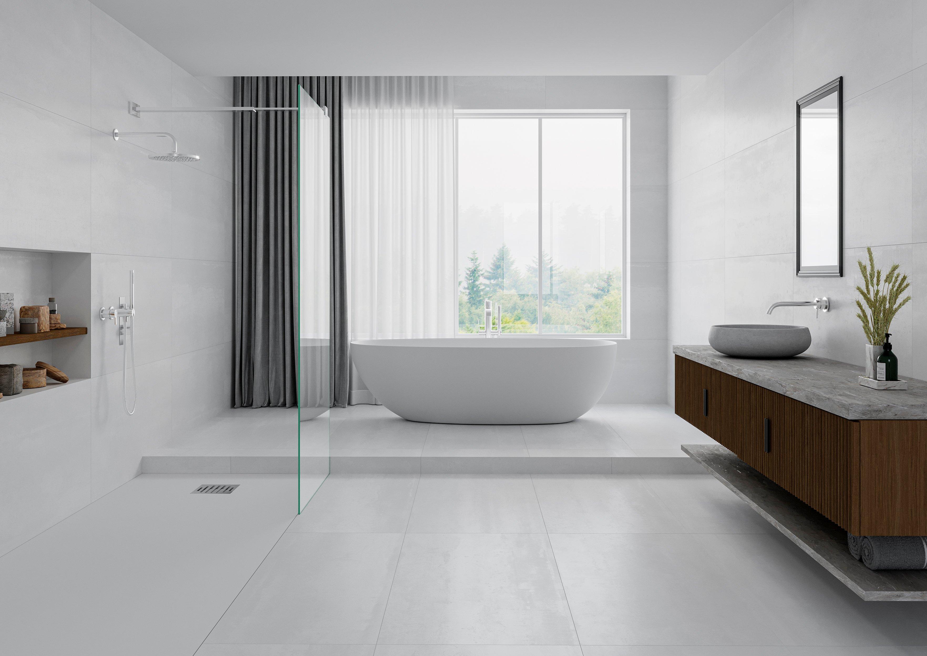 Alexei White Matte Porcelain Tile