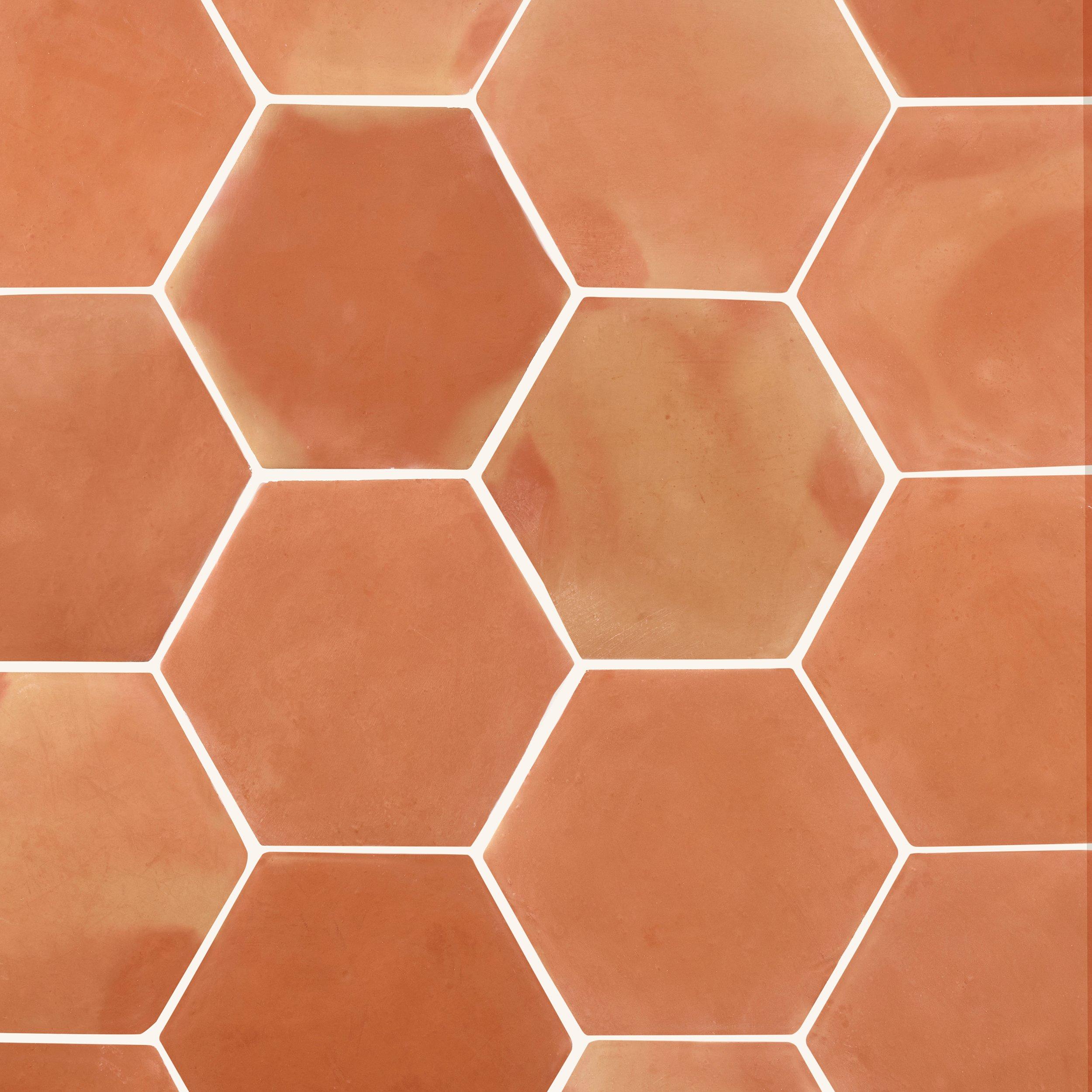 Sealed Hexagon Saltillo Tile