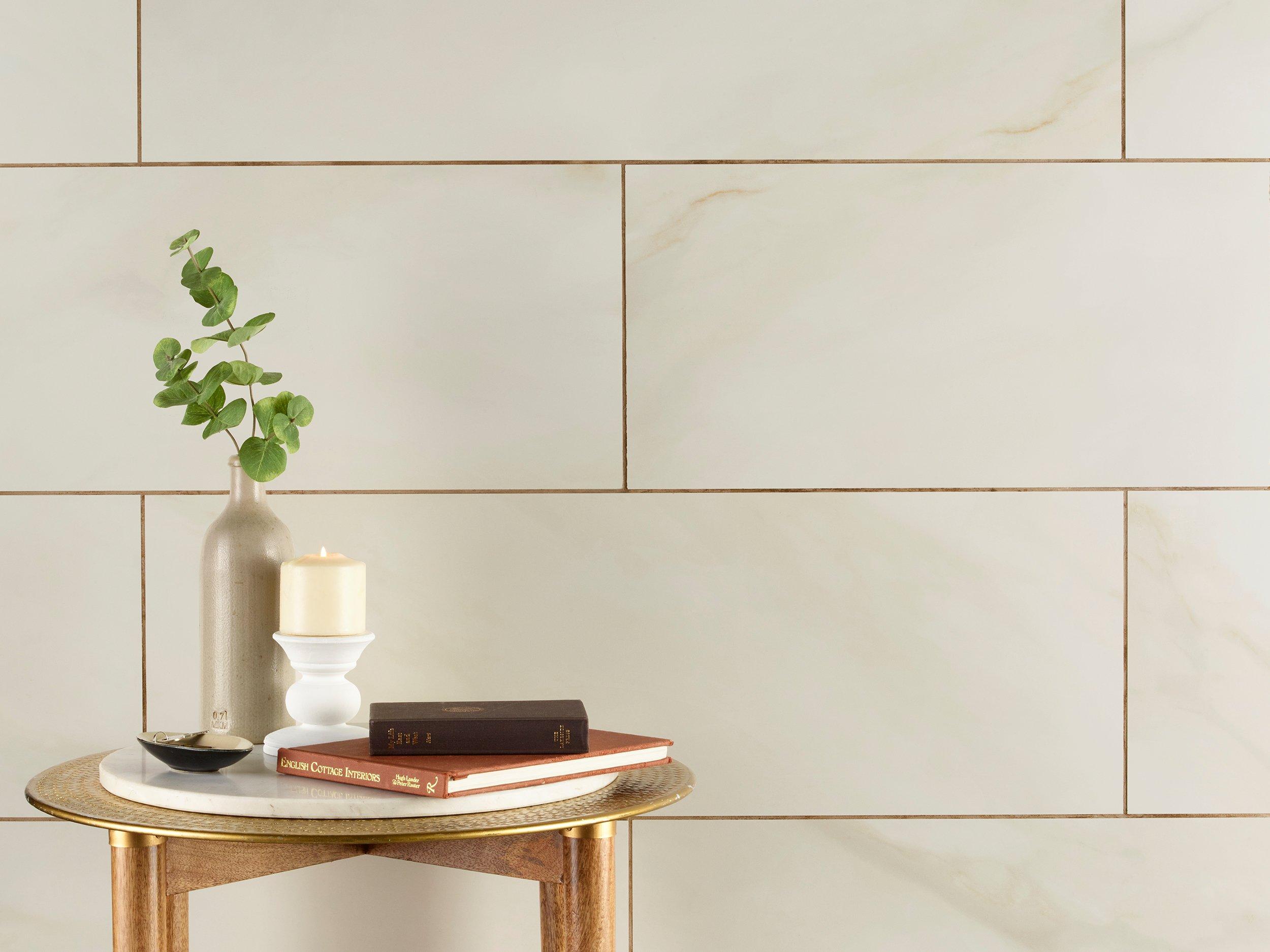 Andover White Rectangle Wall Ceramic Tile