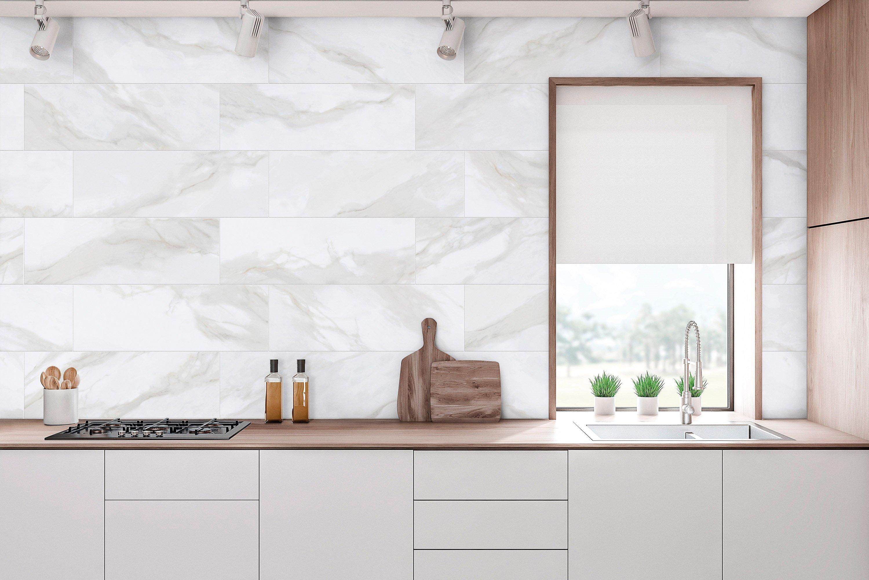 Andover White Rectangle Wall Tile