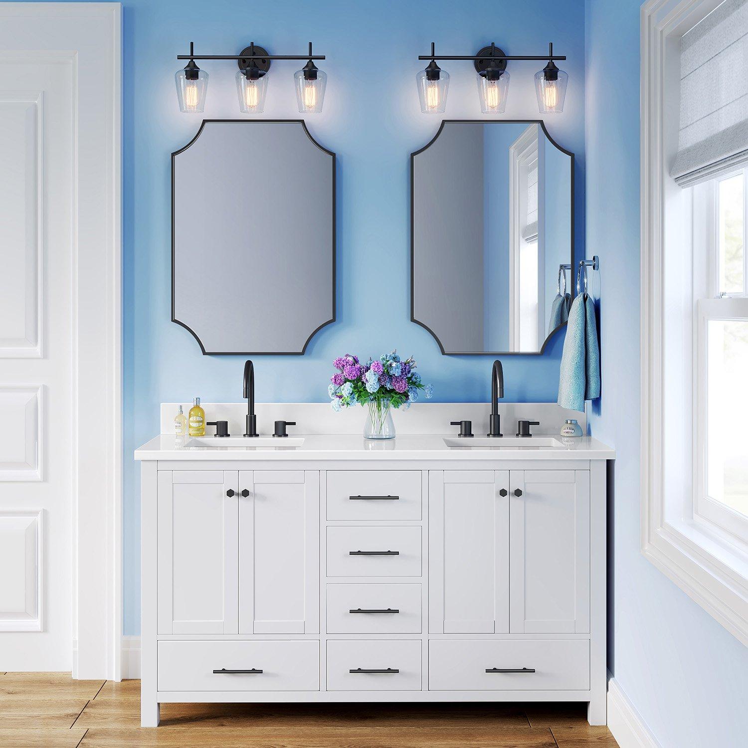 Lighting for 72 store inch vanity