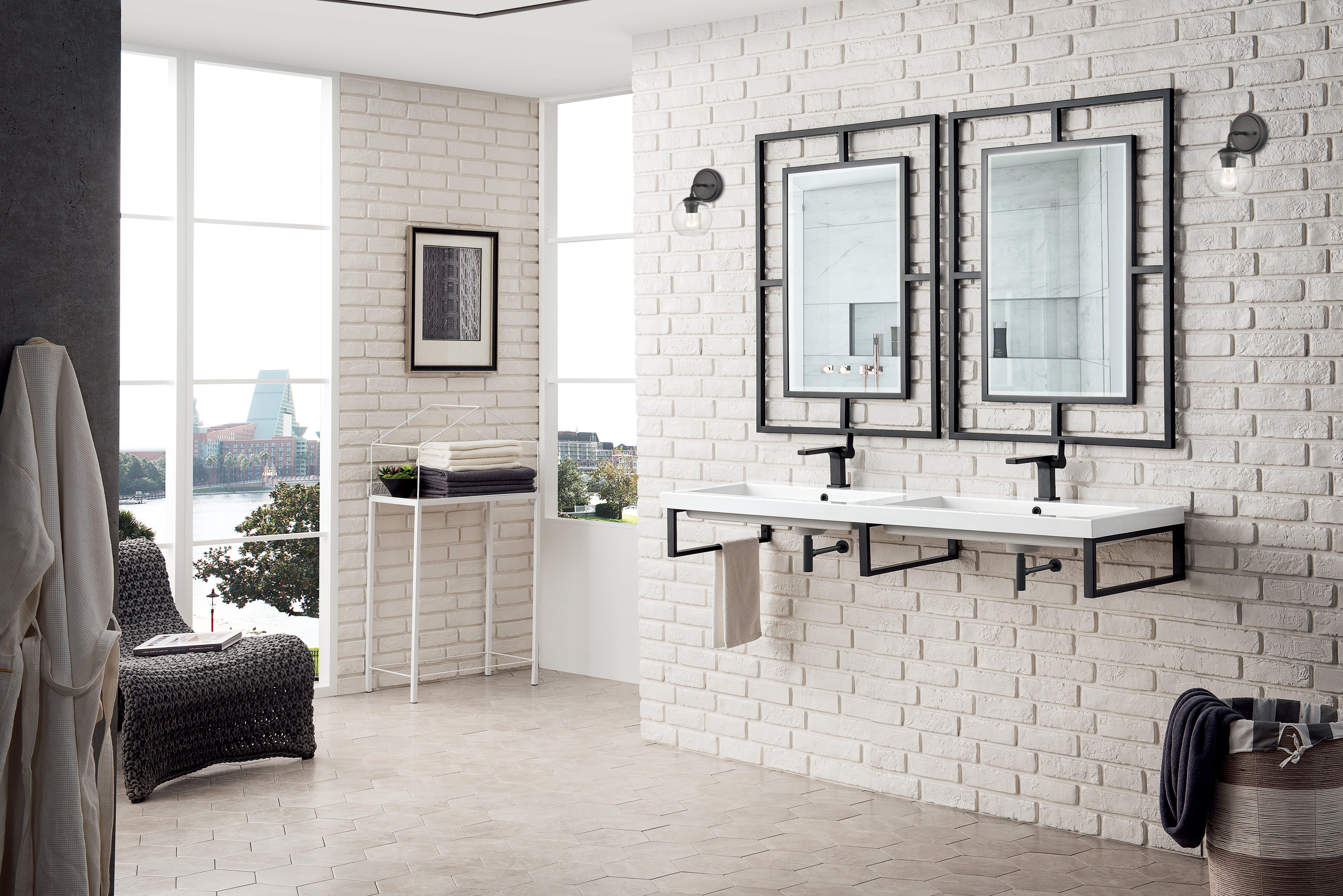 Porter Matte Black Single Sconce