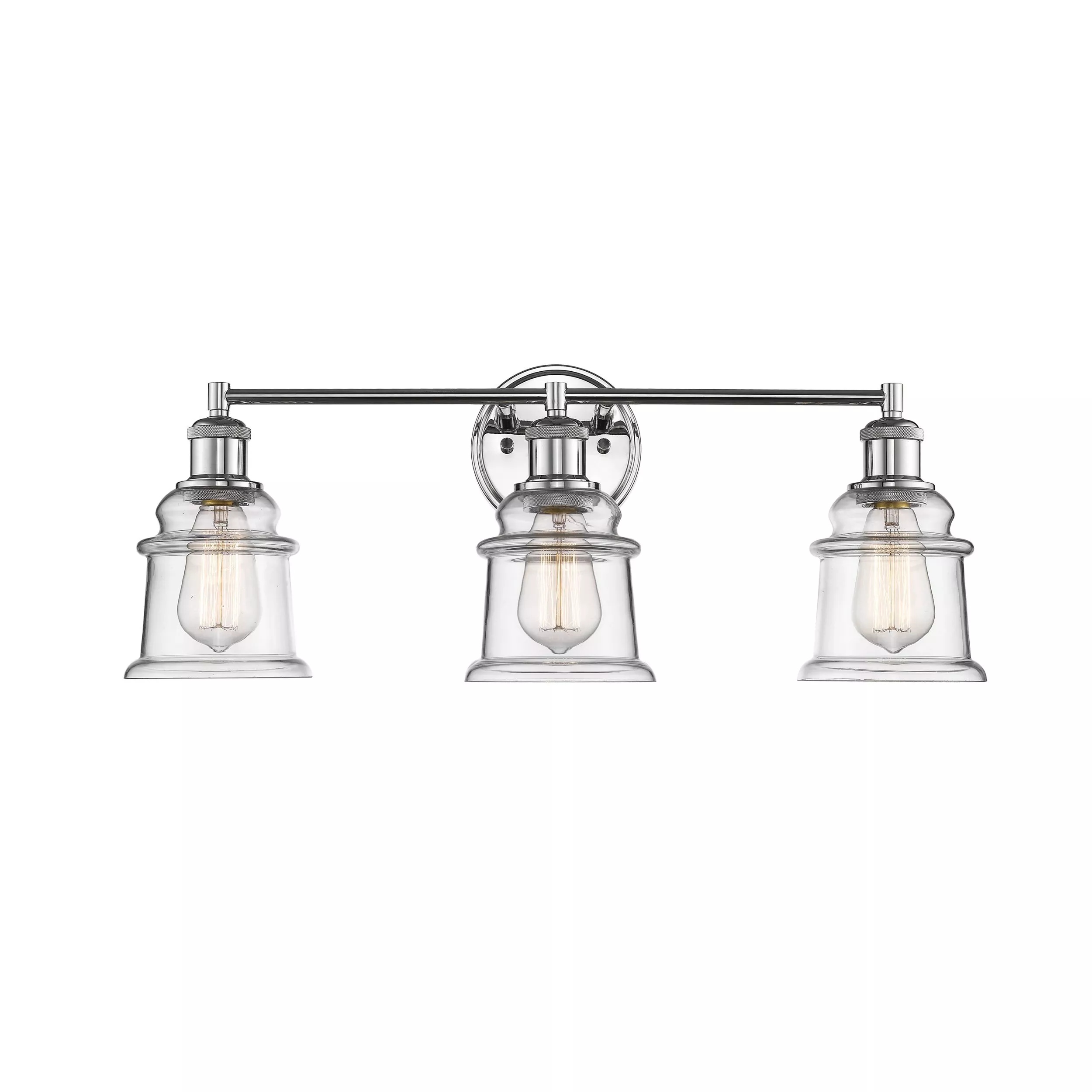Nova Chrome Triple Vanity Light