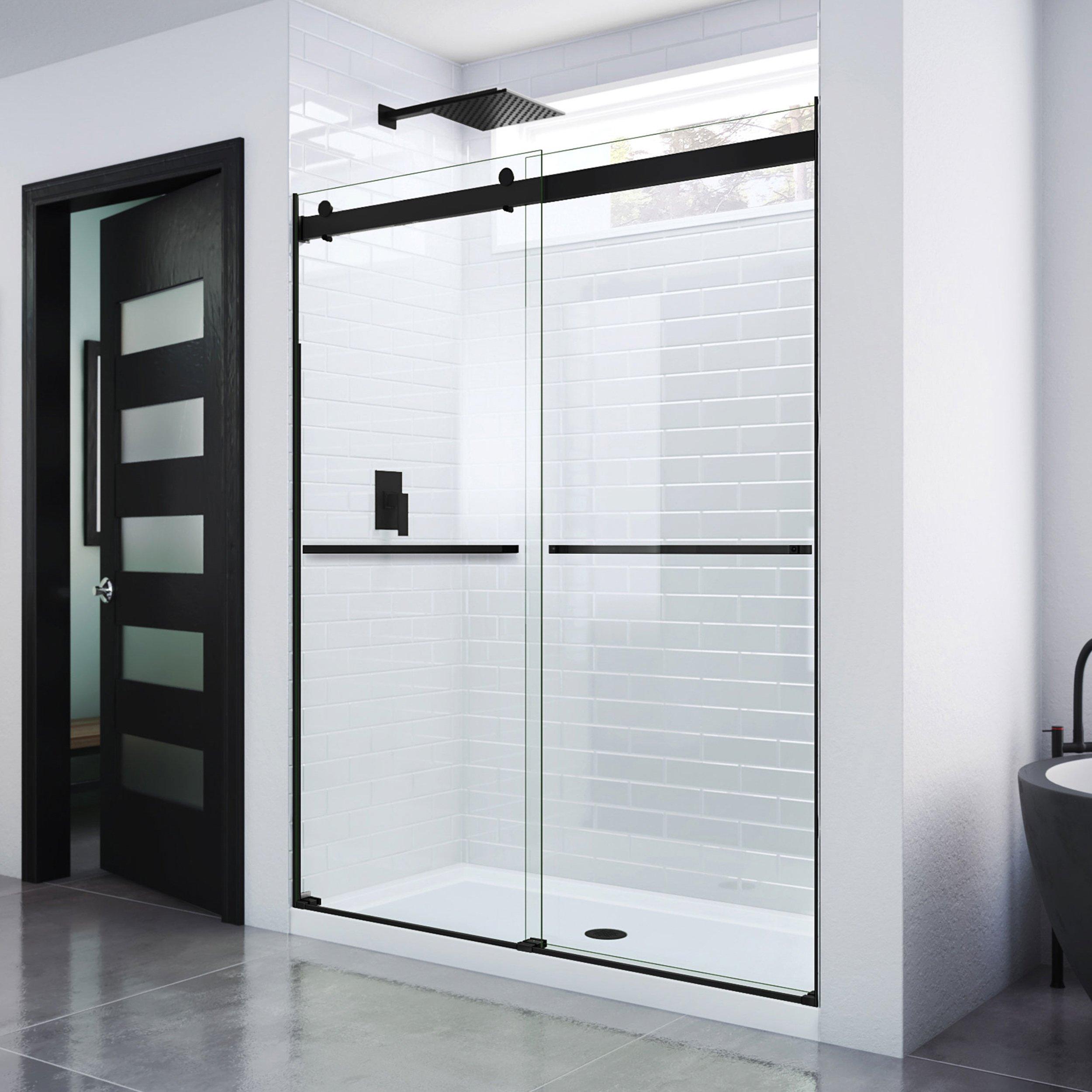 Shower deals door black