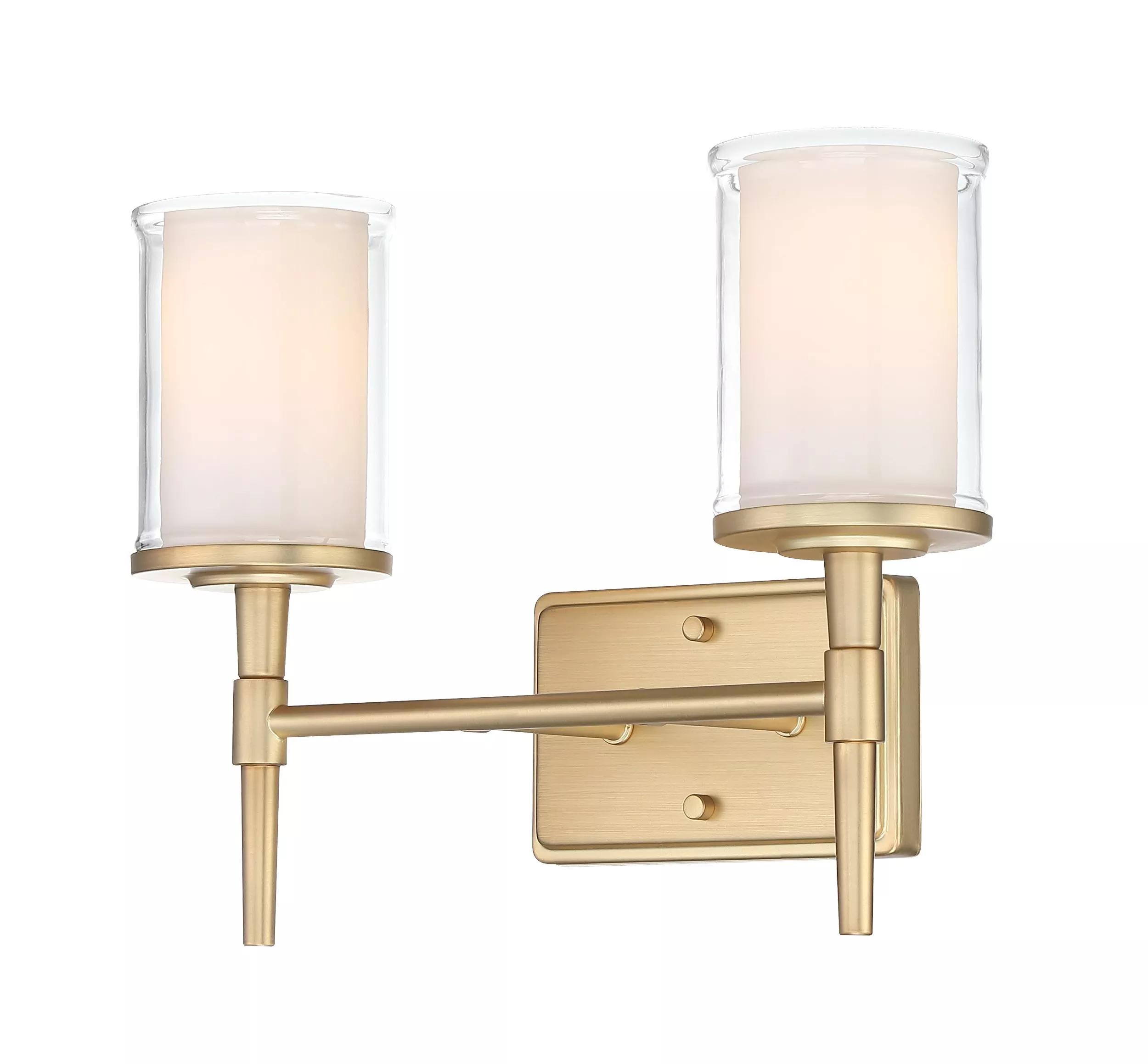 Harlow Brushed Gold Double Vanity Light
