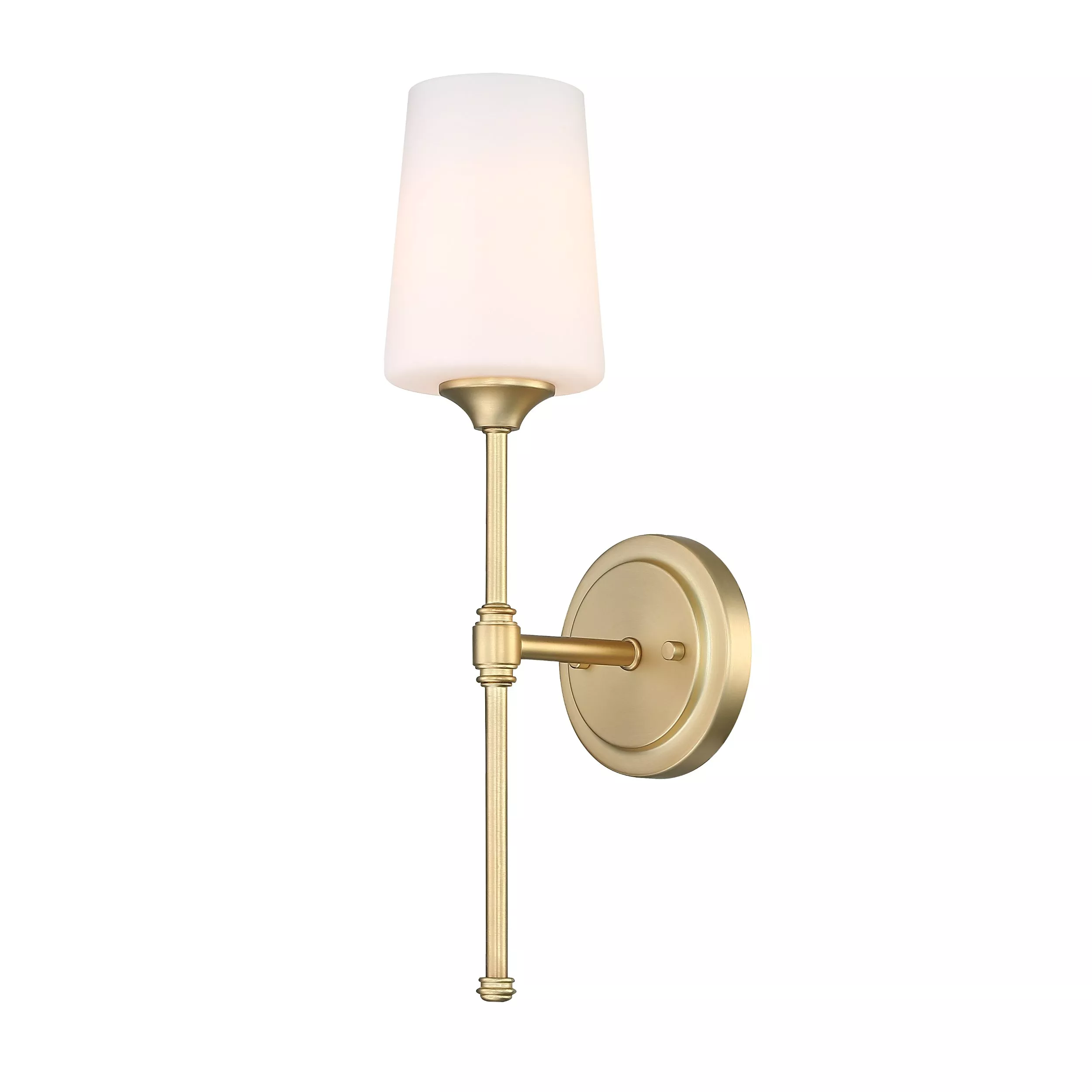 Lola Brushed Gold Single Sconce 