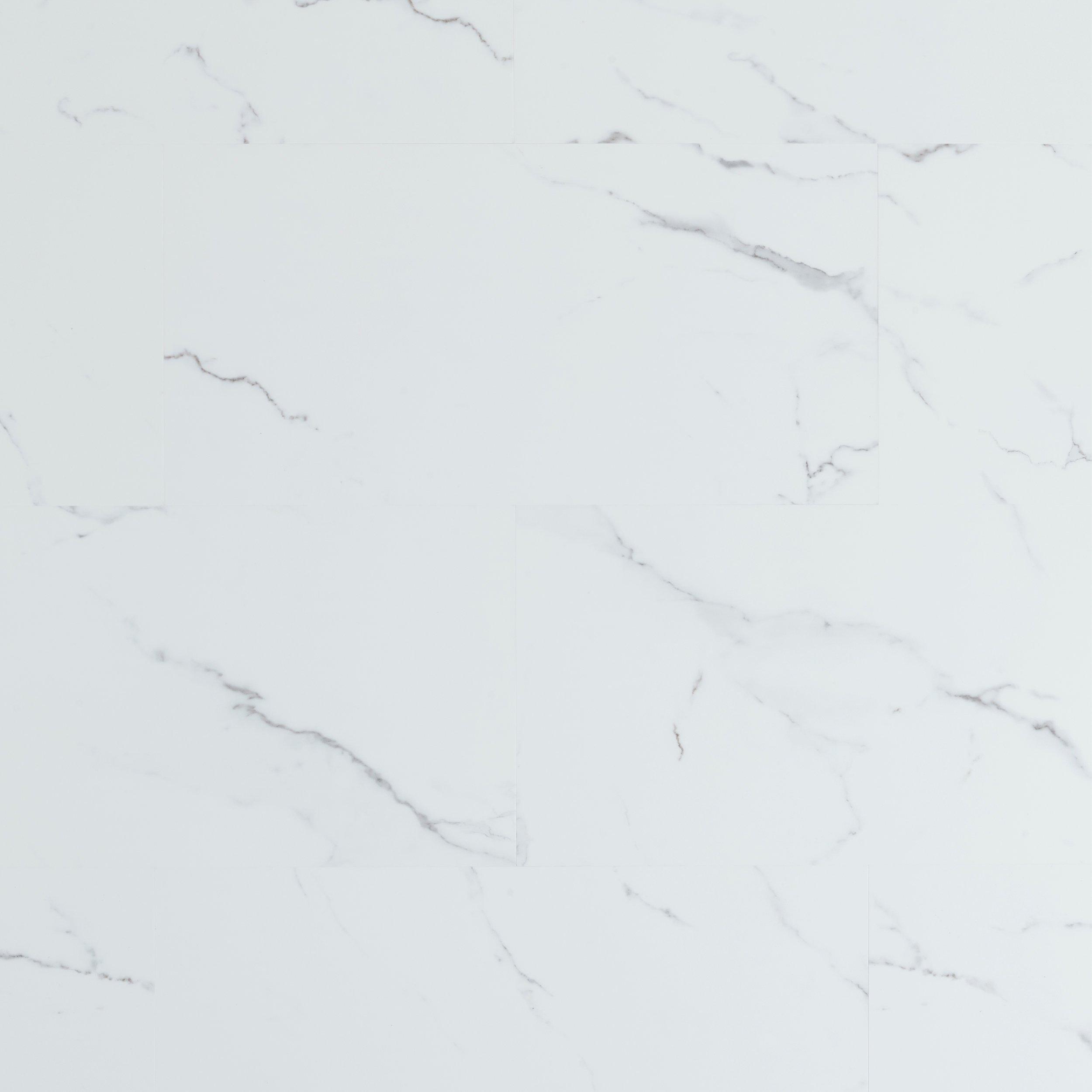 Marble Bianco Rigid Core Luxury Vinyl Tile - Foam Back