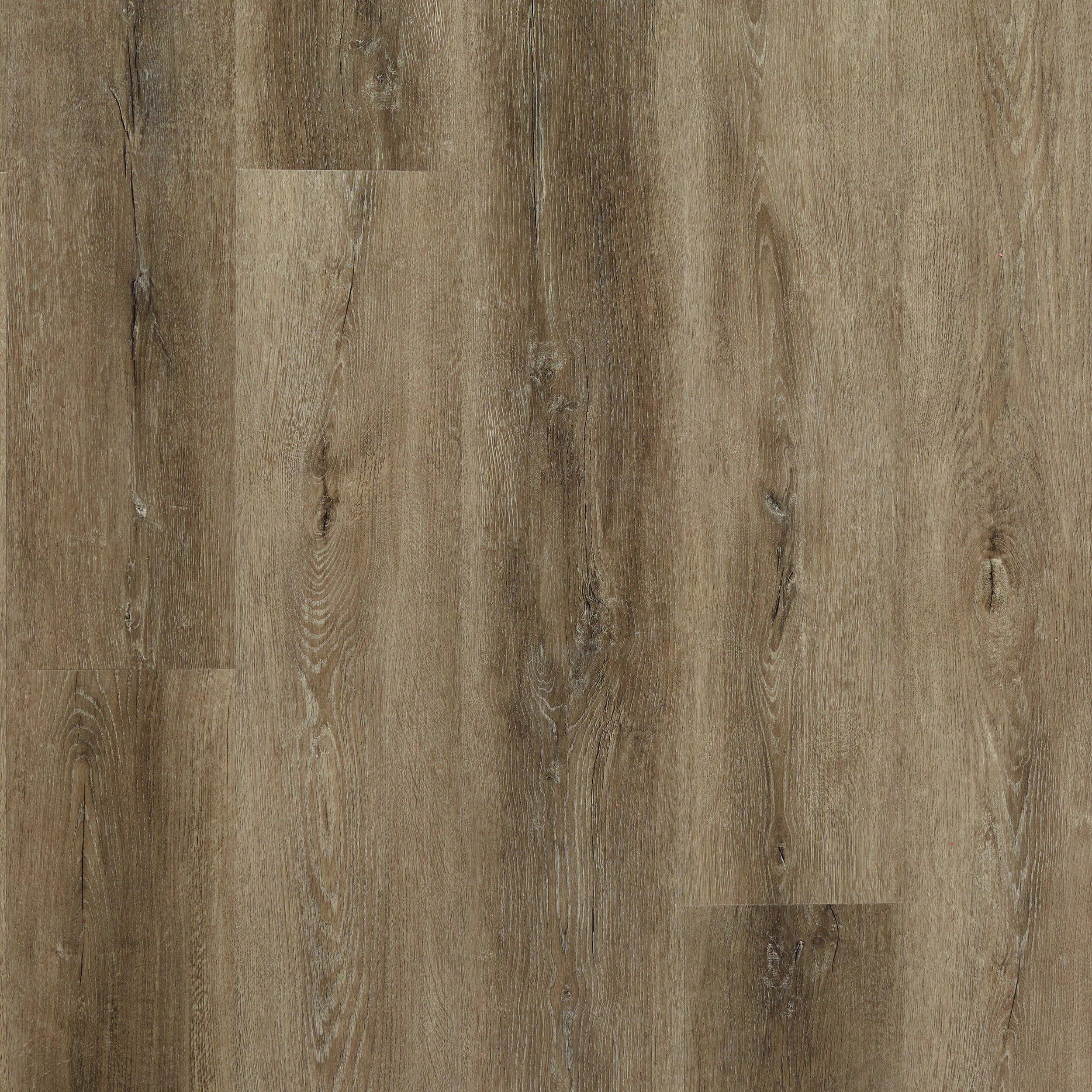 Duralux Performance | Barns Creek Oak Rigid Core Luxury Vinyl Plank - Foam Back, 5 mm, Beige - Floor & Decor