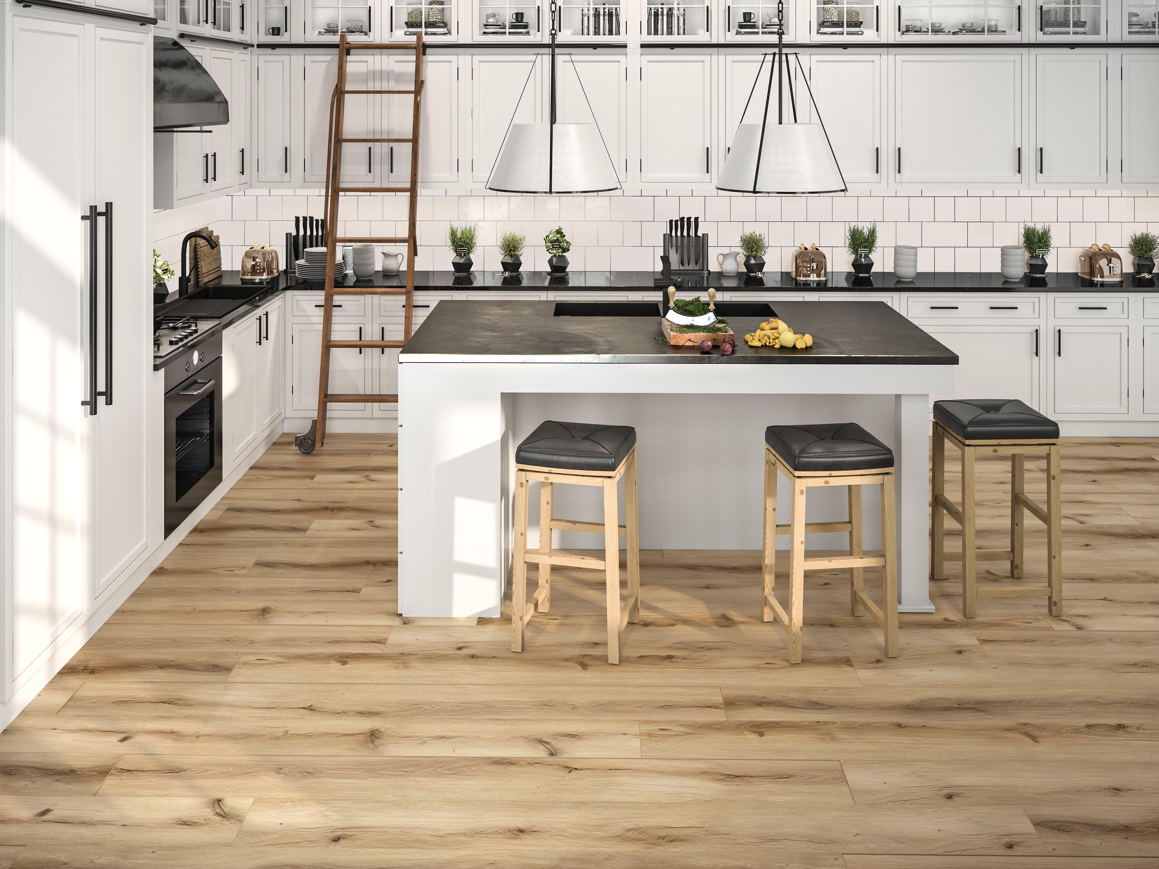 Caspian Tawny Rigid Core Luxury Vinyl Plank - Cork Back | Floor and Decor