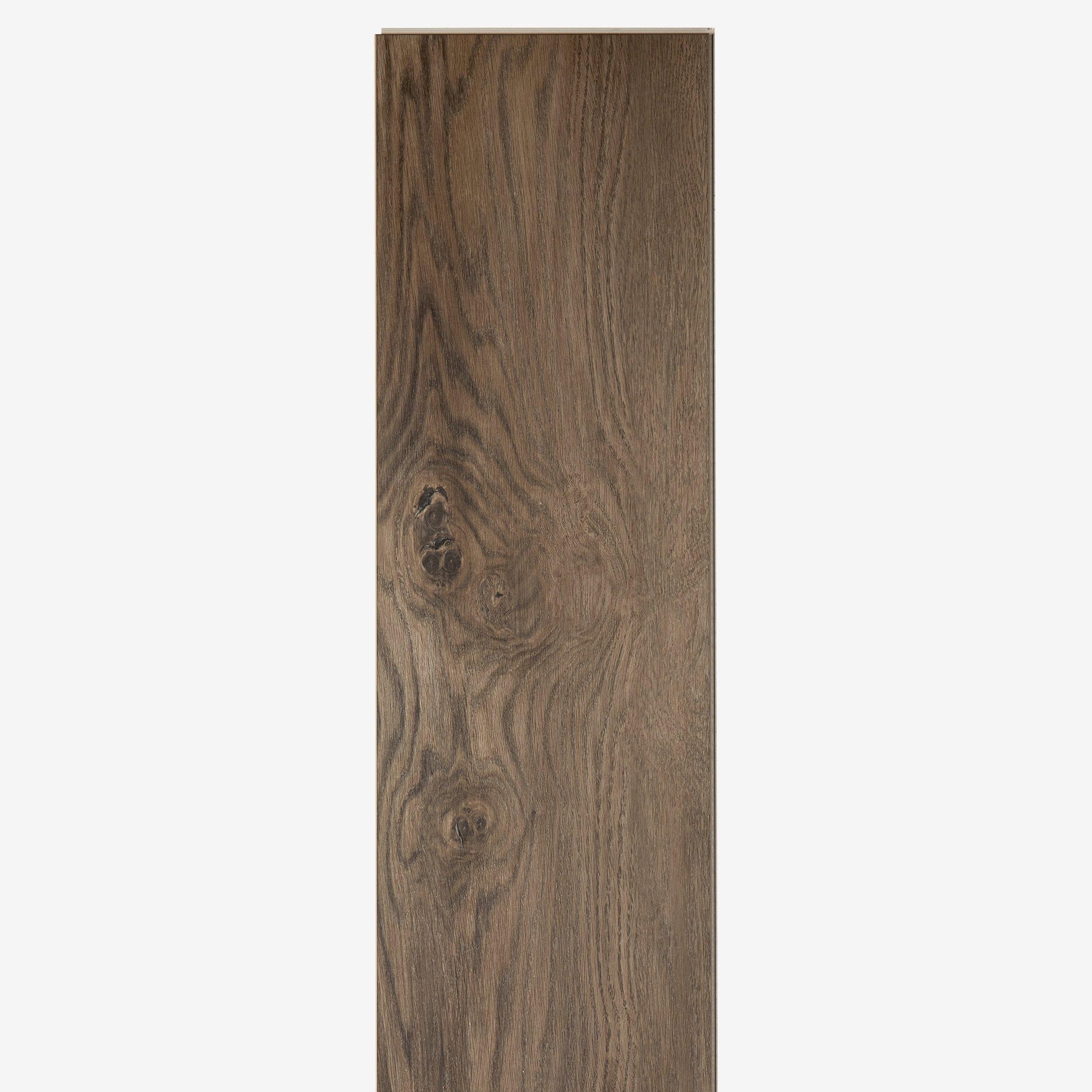 Caspian Greige Rigid Core Luxury Vinyl Plank - Cork Back