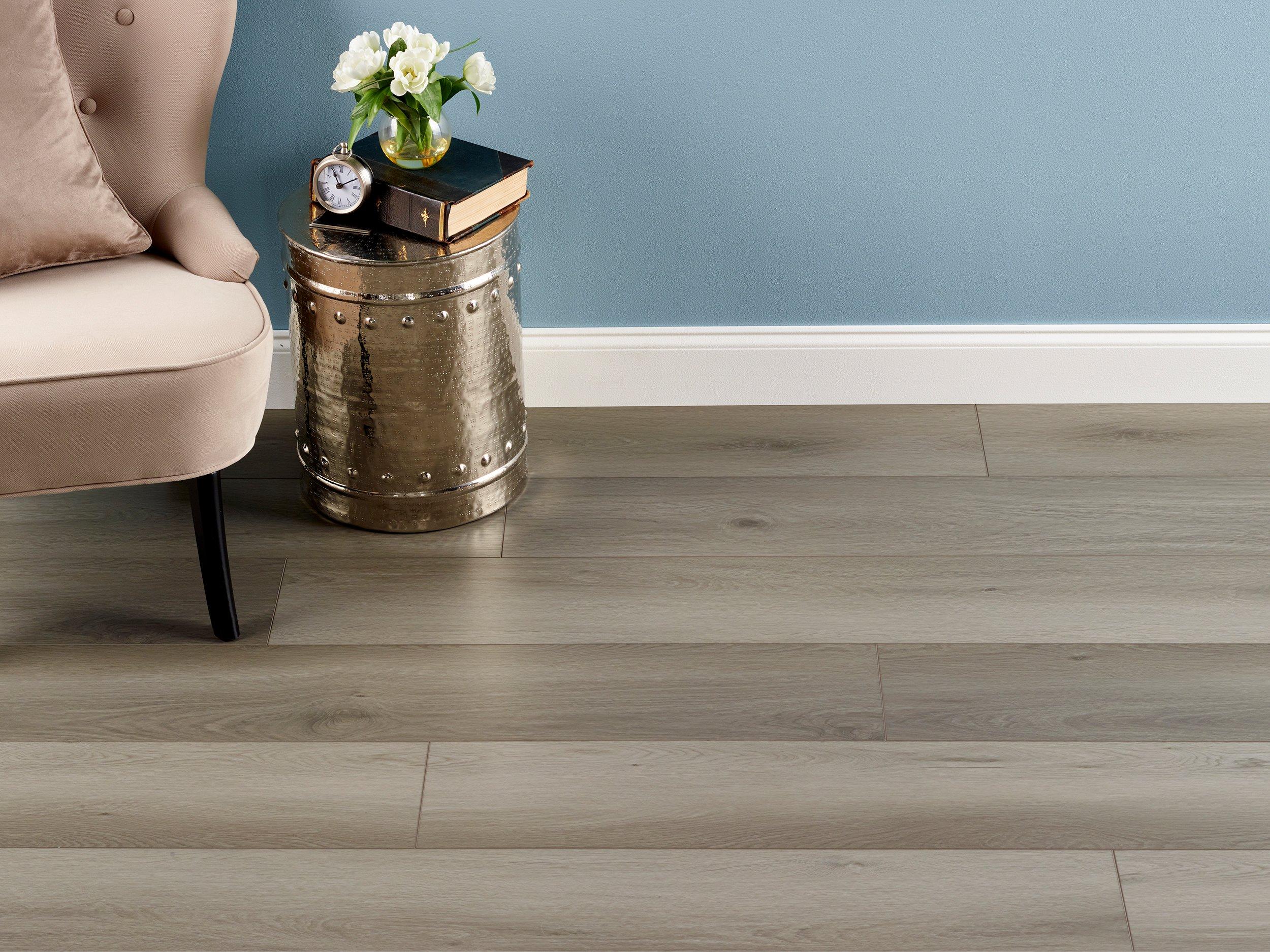 NuCore Performance | Earl Grey Rigid Core Luxury Vinyl Plank - Cork Back, 8 mm - Floor & Decor