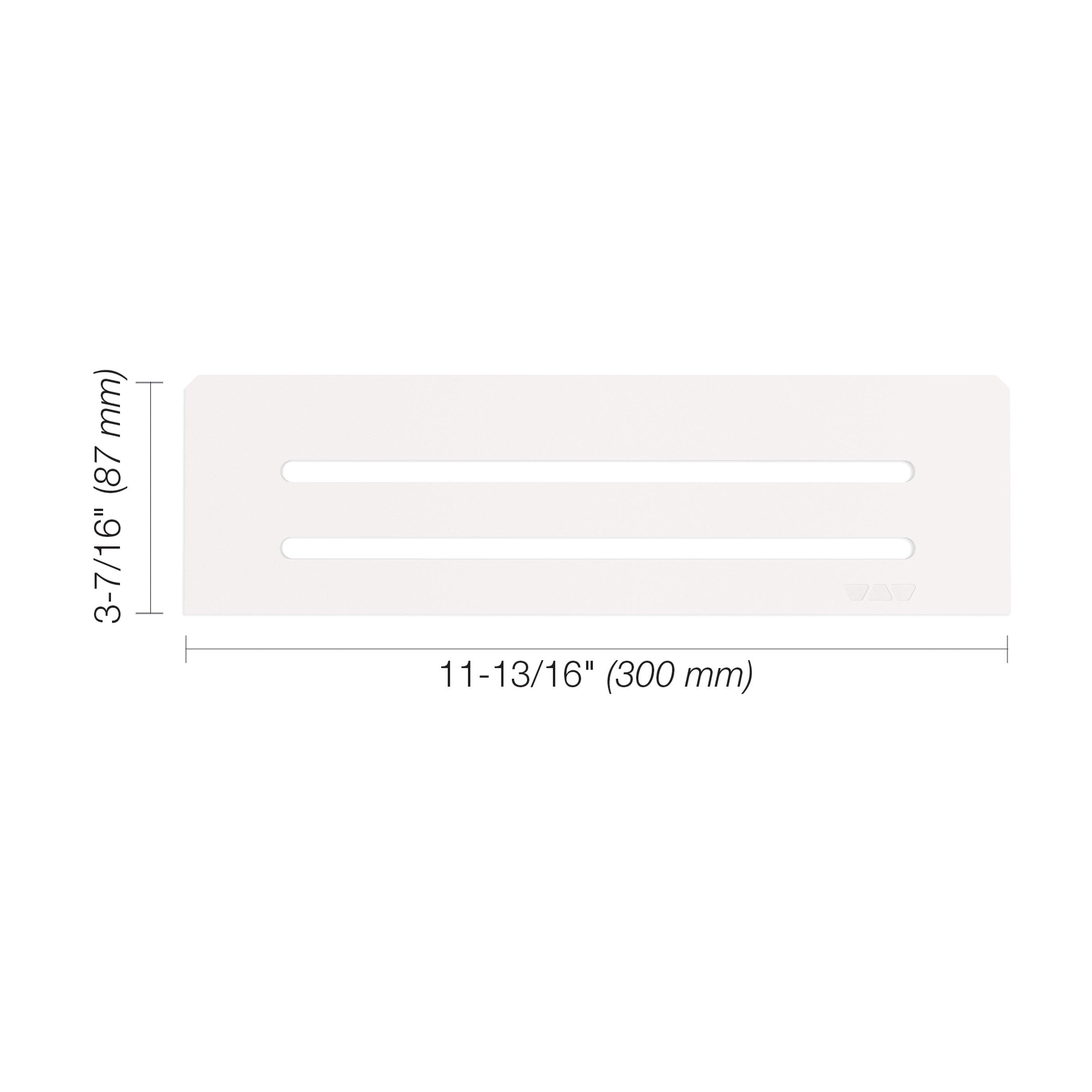 Schluter Shelf Rectangular Niche Wave Matte White