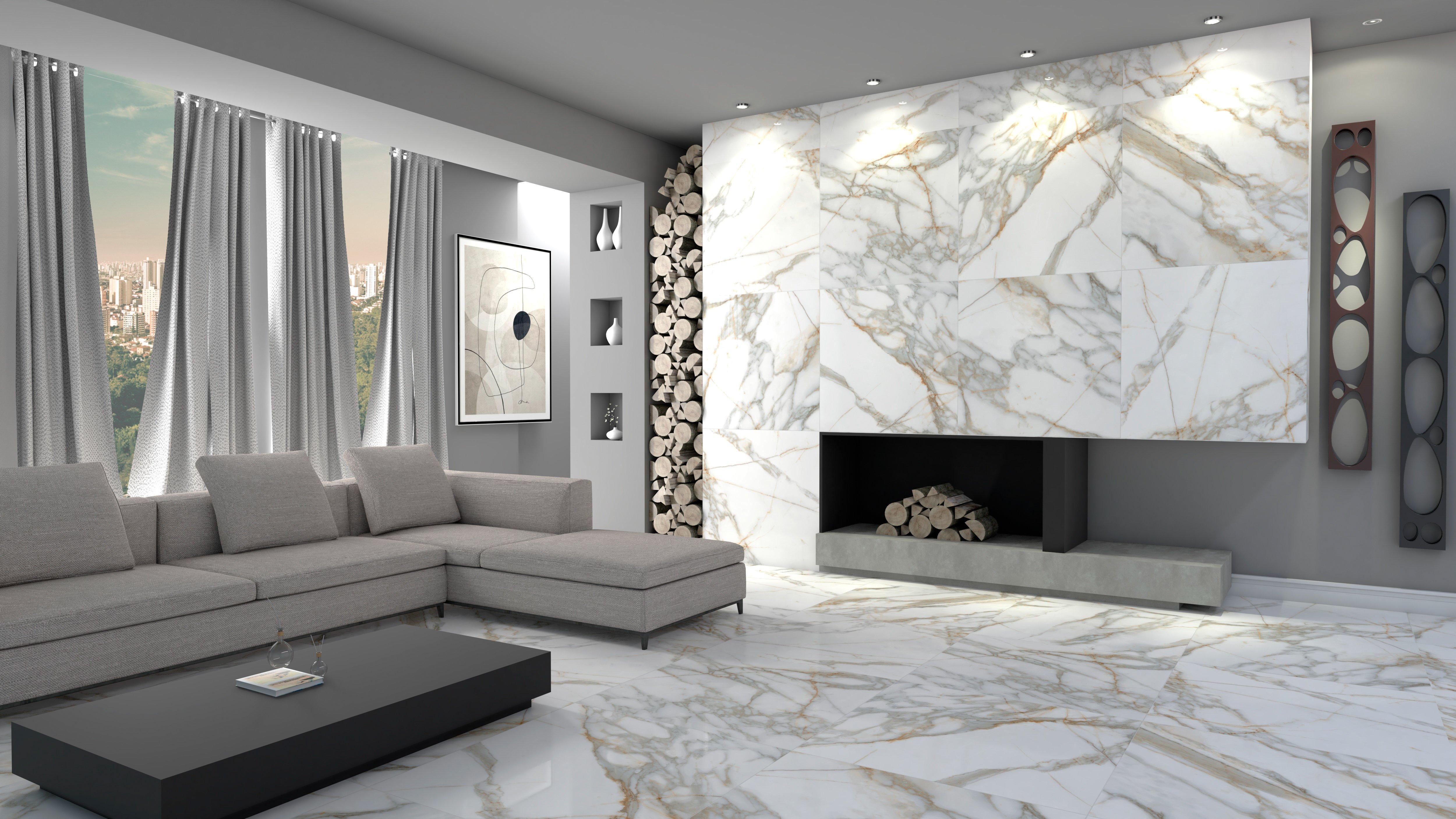 Calacatta Borghini Polished Porcelain Tile