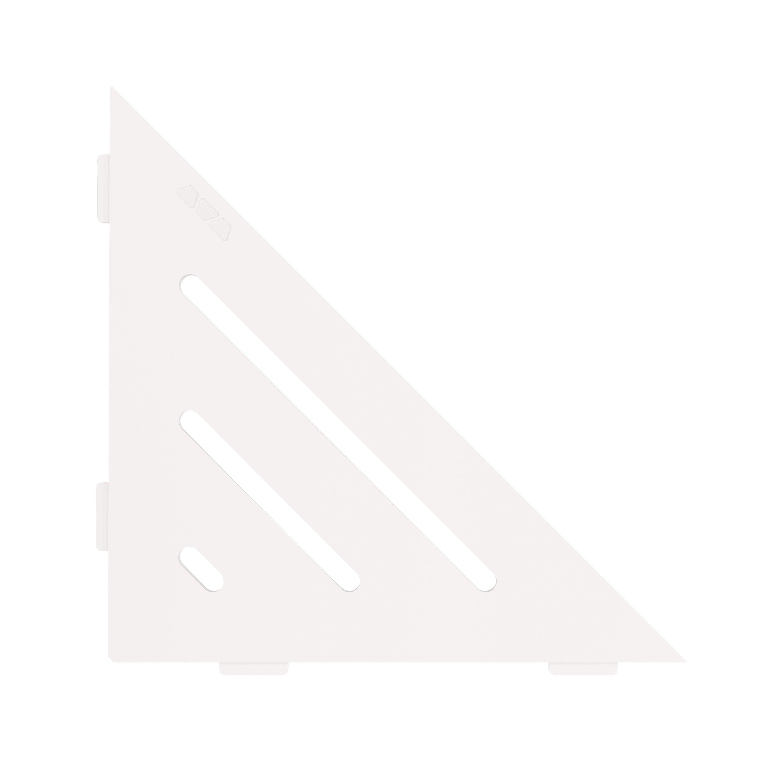 Schluter Shelf Triangular Corner Wave Matte White