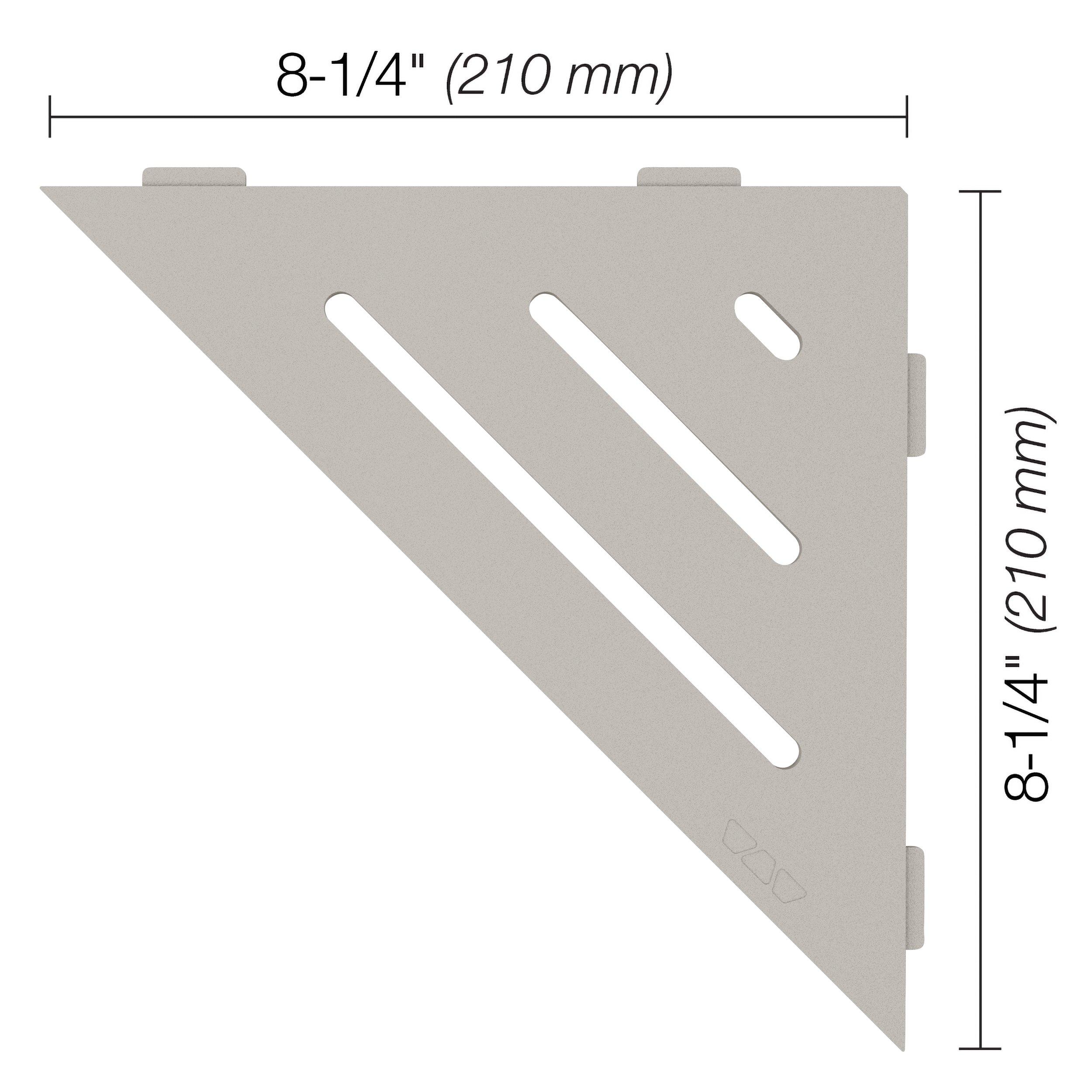 Schluter Shelf Triangular Corner Wave Greige