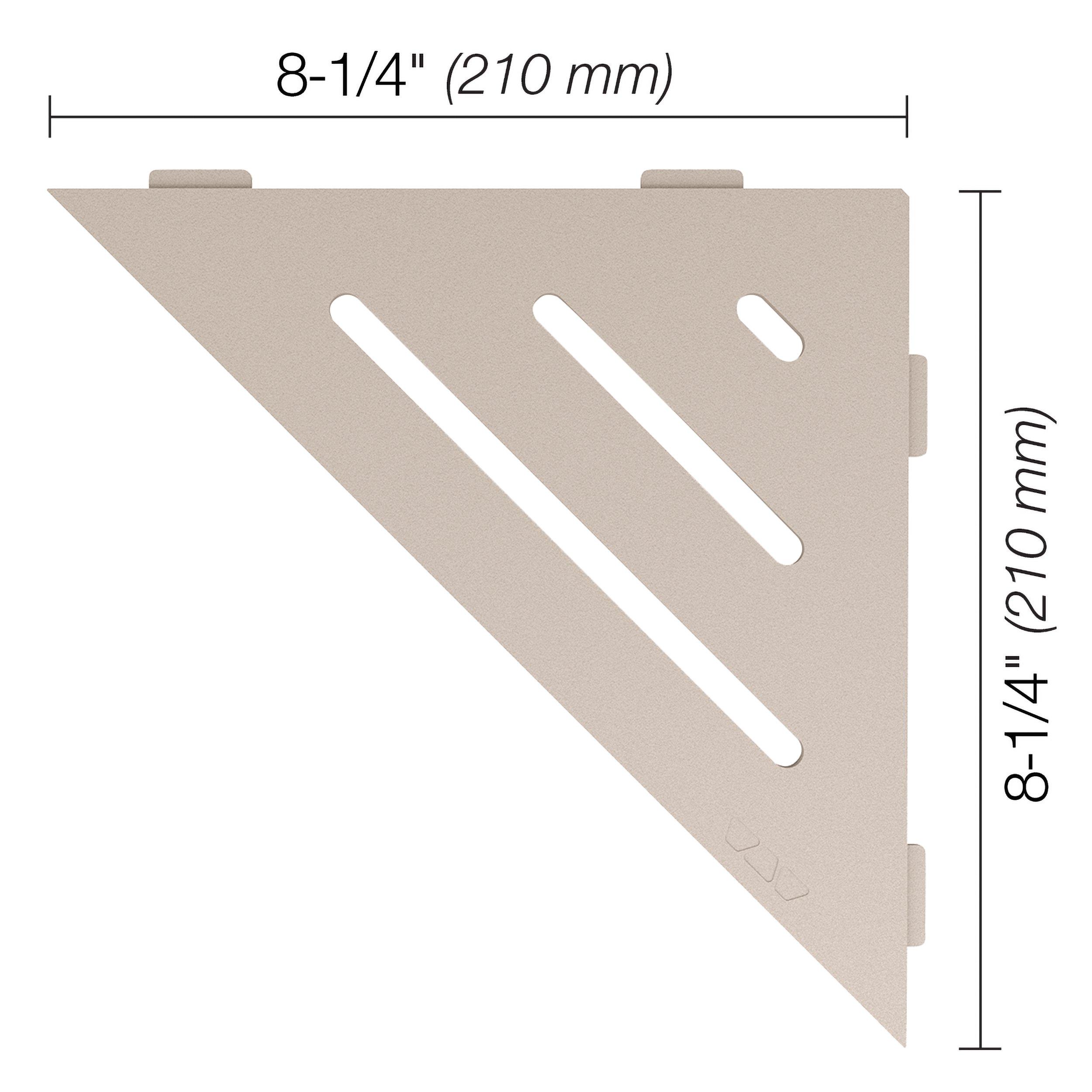 Schluter Shelf Triangular Corner Wave Cream