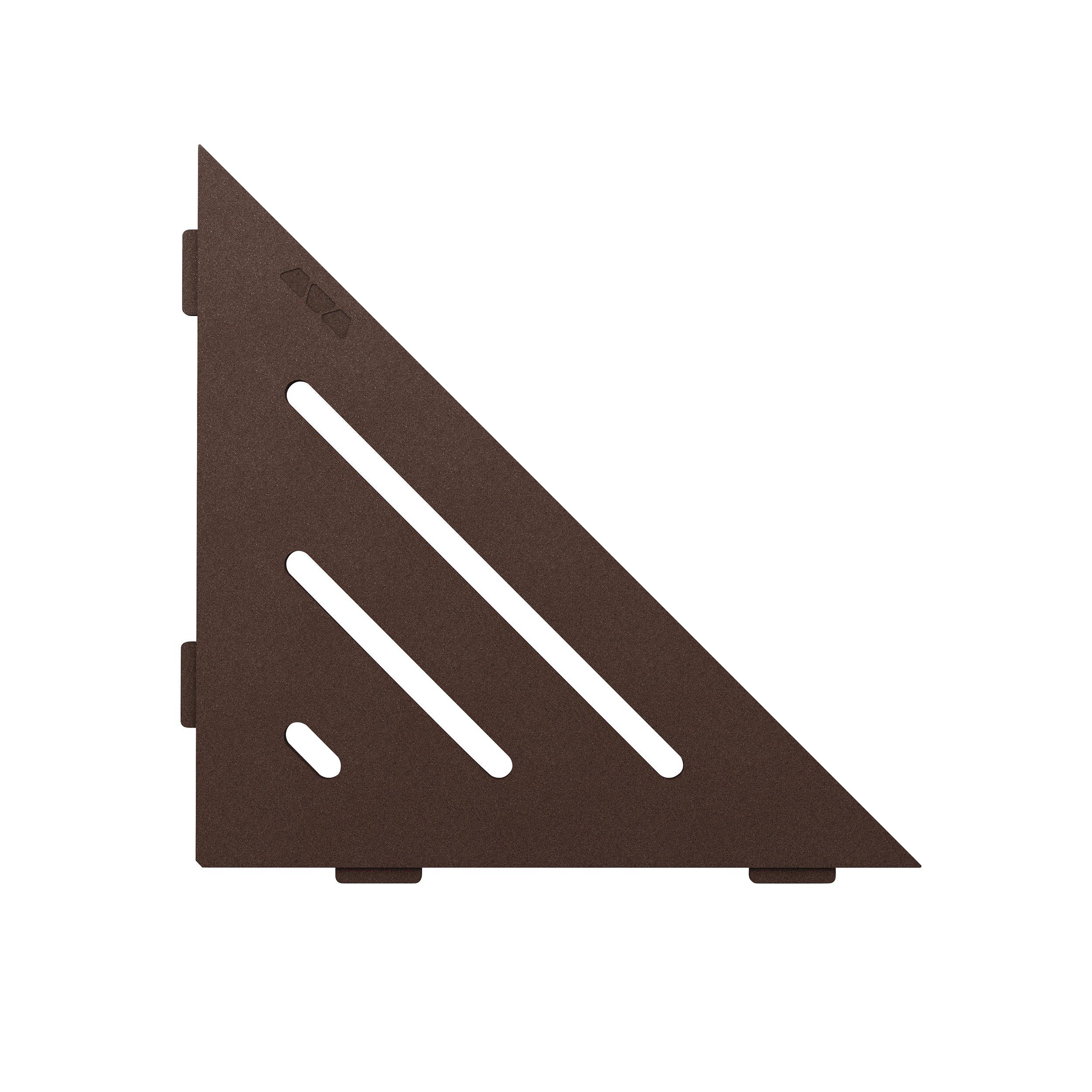 Schluter Shelf Triangular Corner Wave Bronze