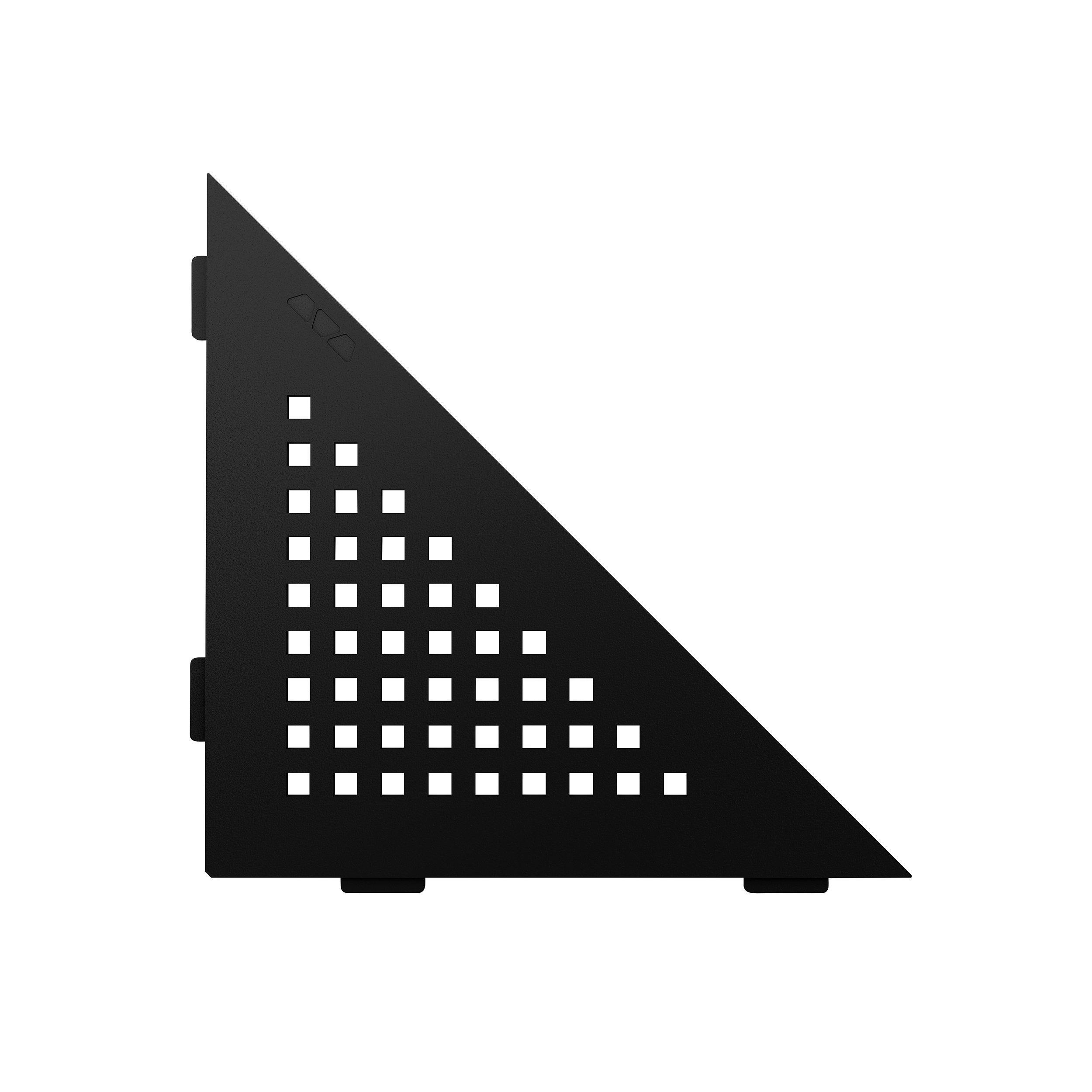 Schluter Shelf Triangular Corner Square Matte Black