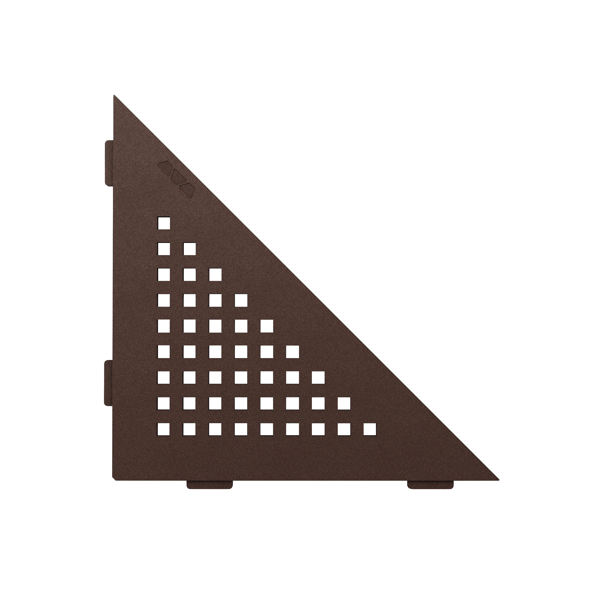 Schluter Shelf Triangular Corner Square Bronze