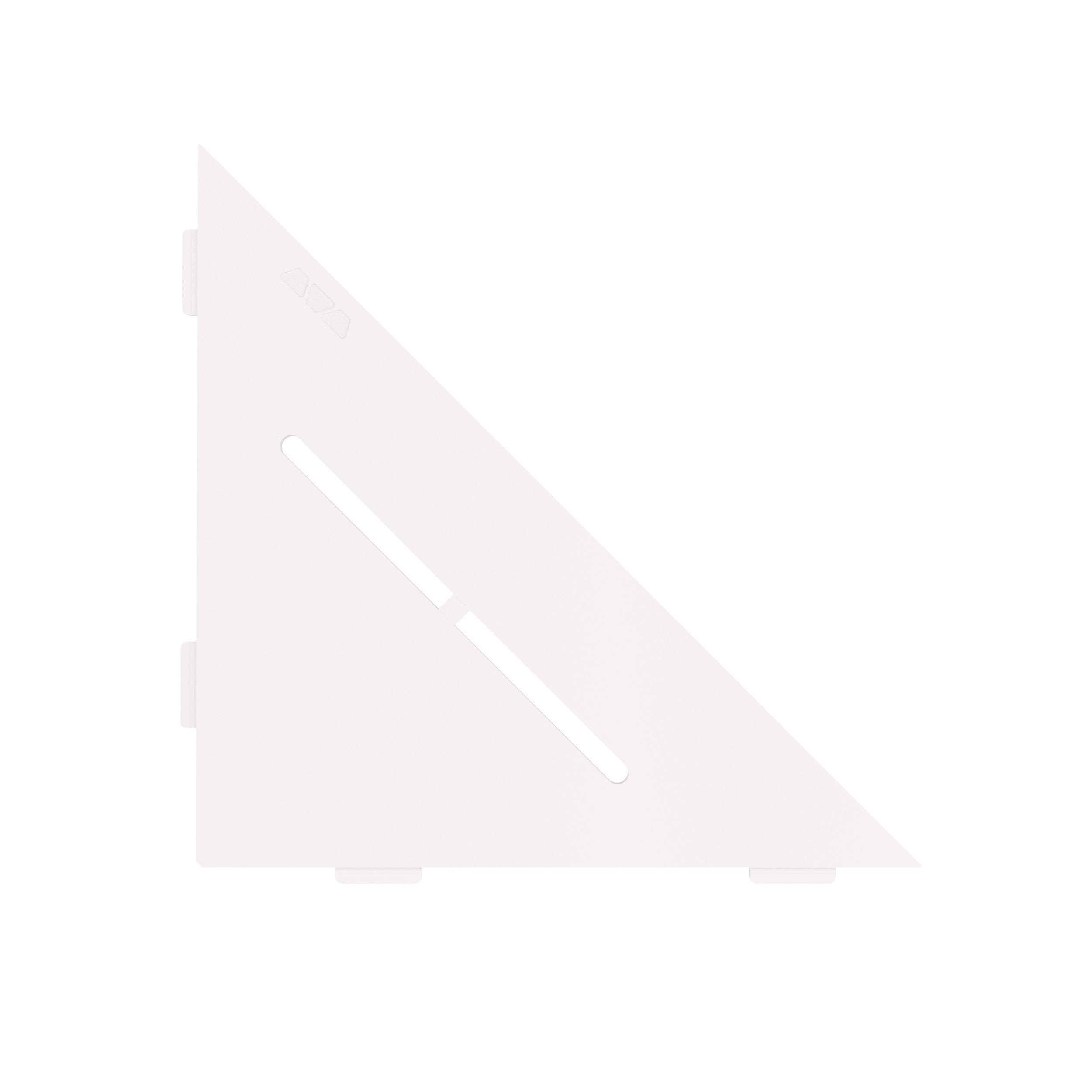 Schluter Shelf Triangular Corner Pure Matte White