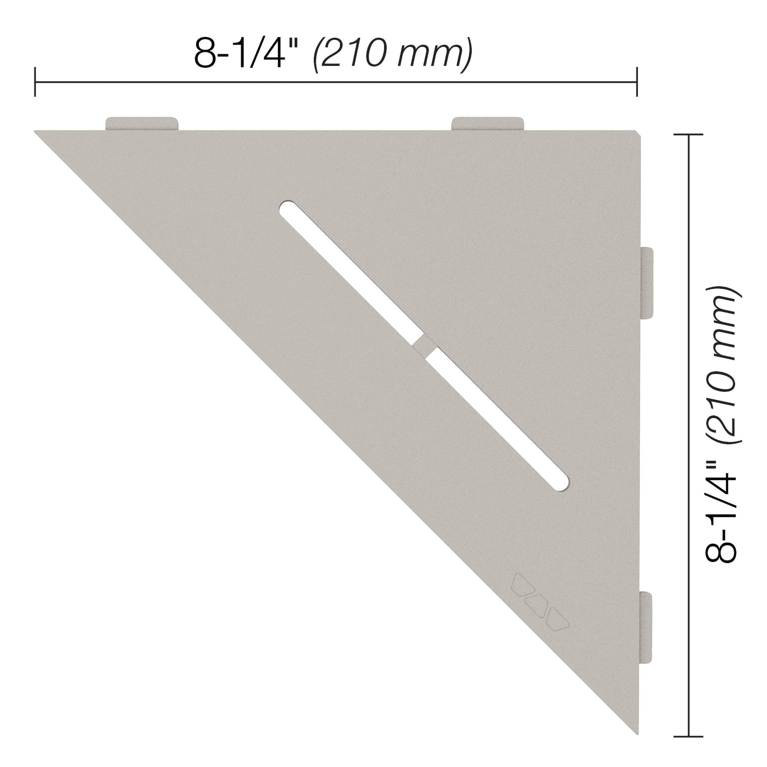 Schluter Shelf Triangular Corner Pure Greige