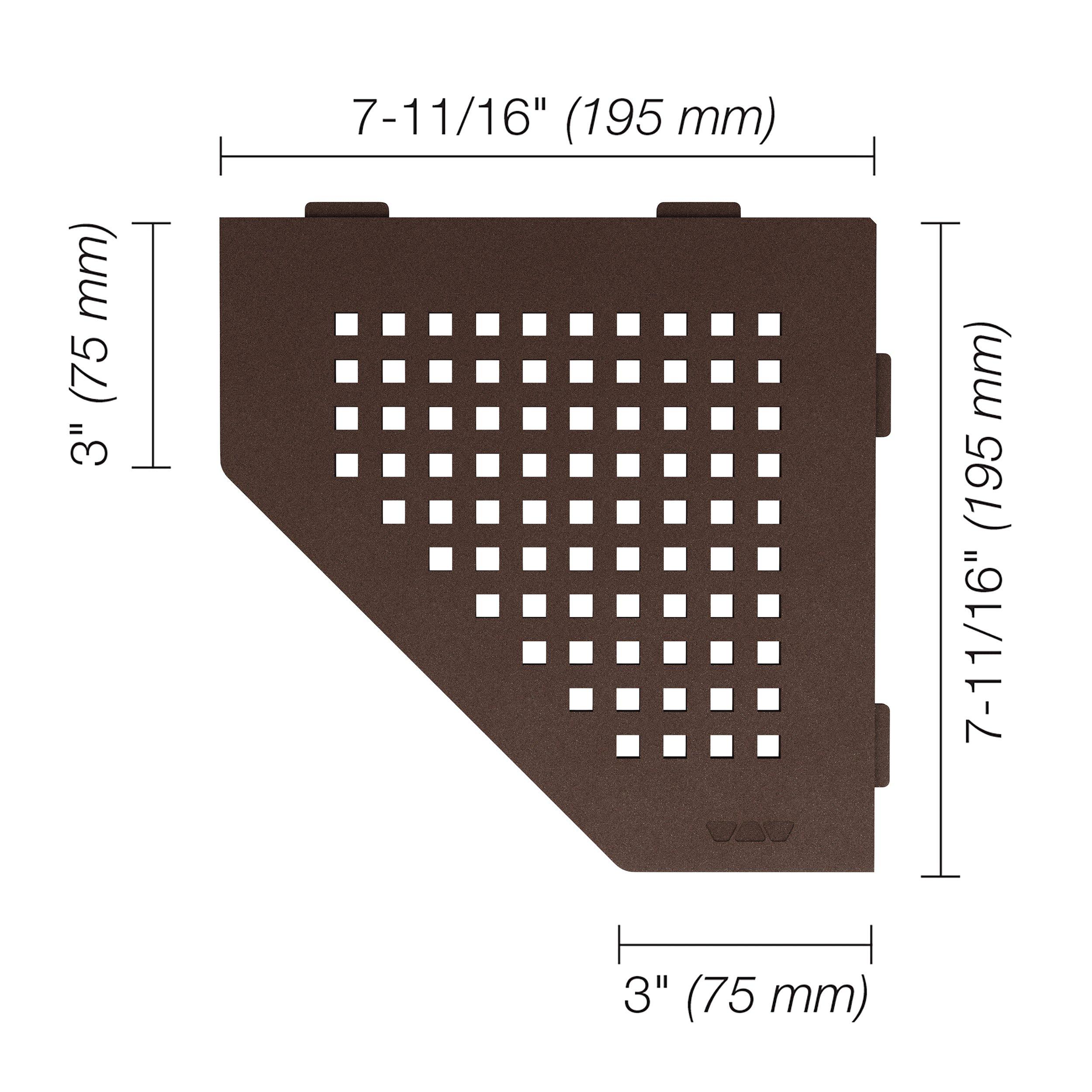 Schluter Shelf Pentagonal Corner Square Bronze
