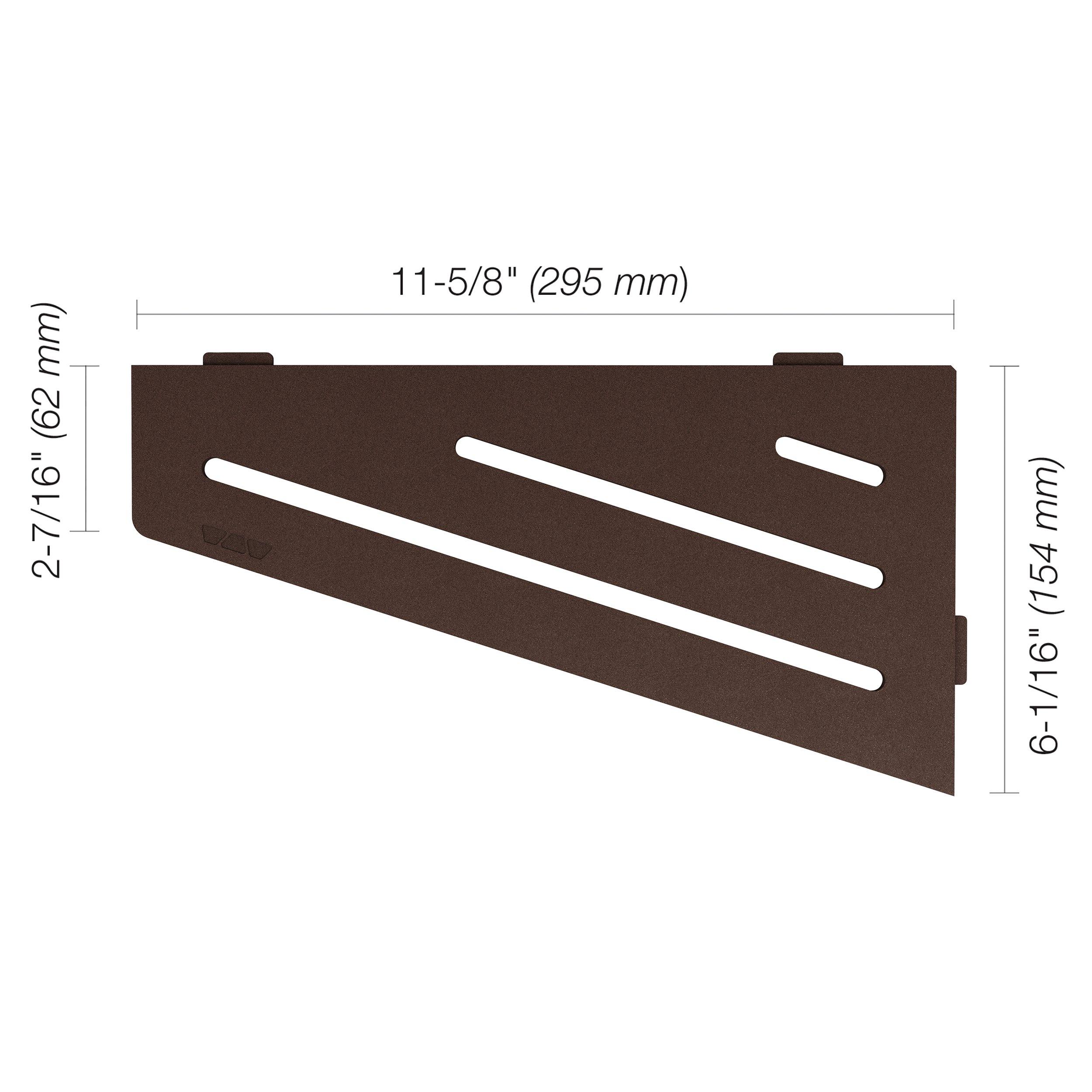 Schluter Shelf Quadrilateral Corner Wave Bronze
