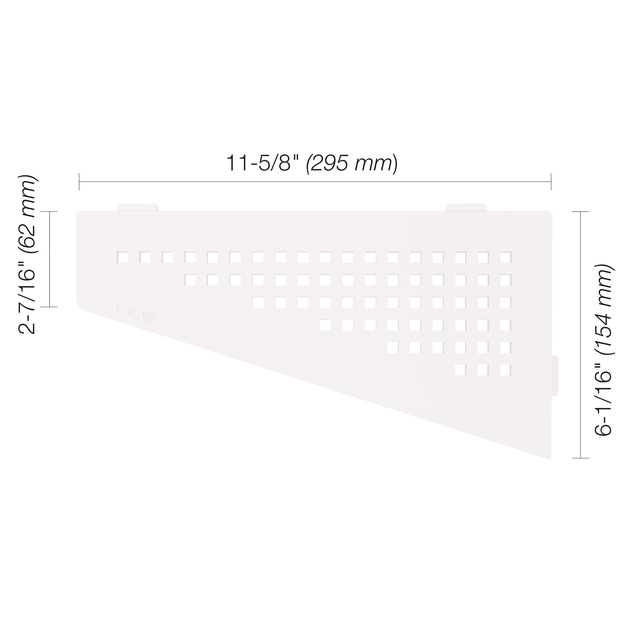 Schluter Shelf Quadrilateral Corner Square Matte White