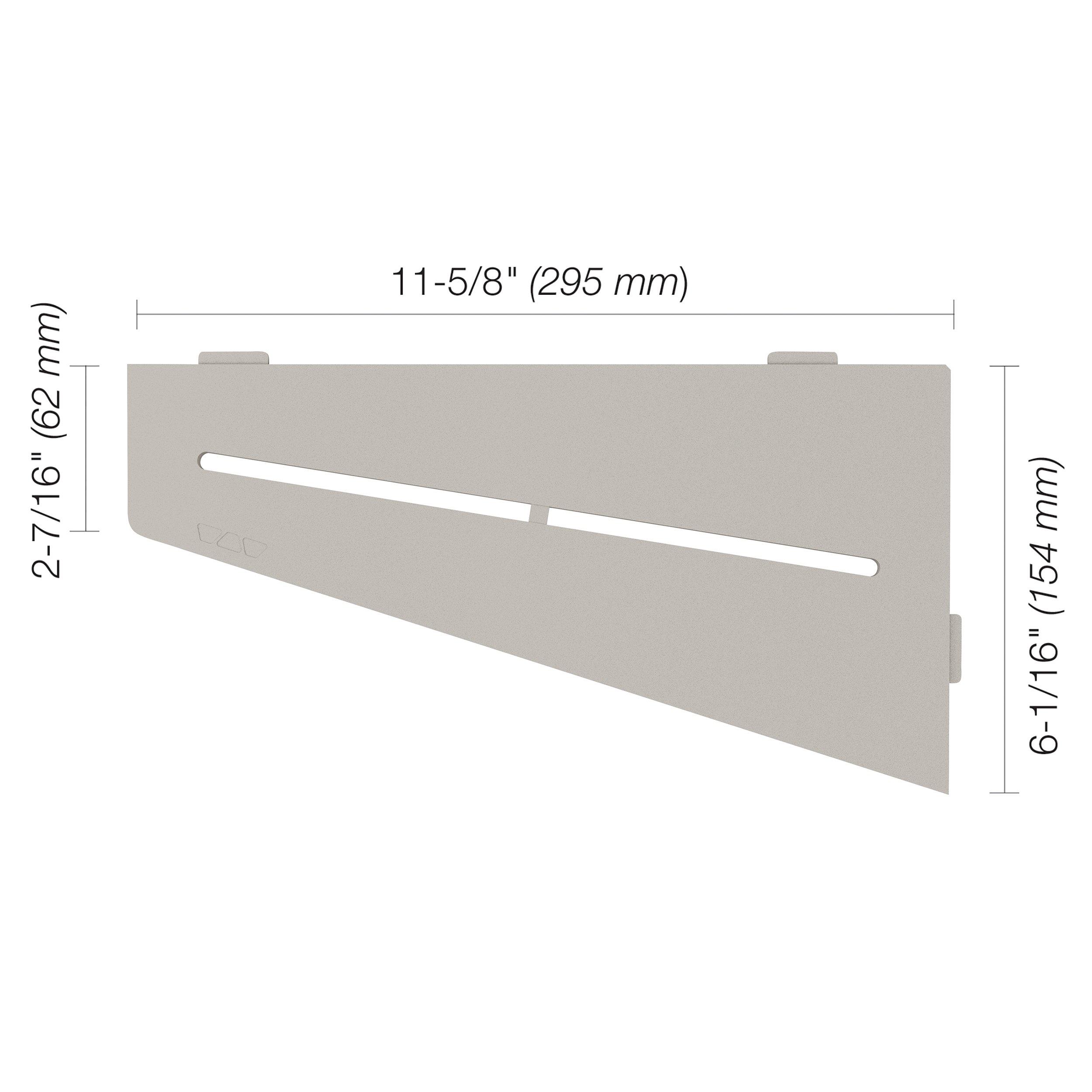 Schluter Shelf Quadrilateral Corner Pure Greige