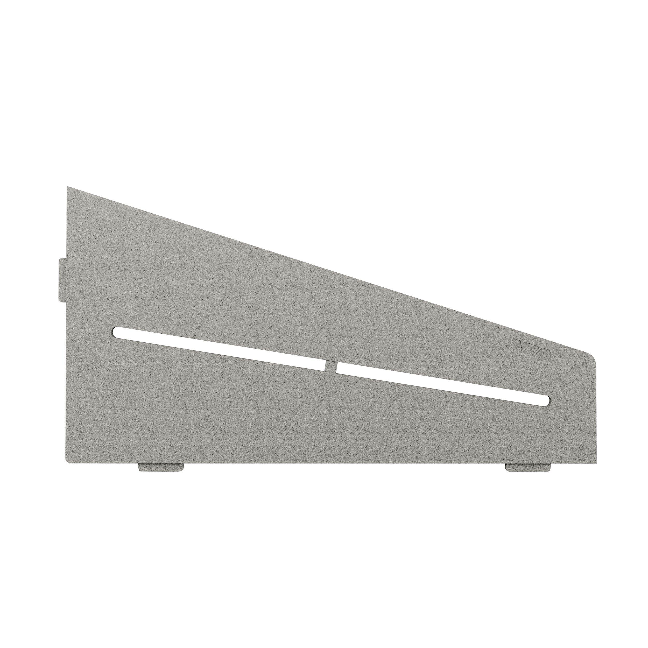 Schluter Shelf Quadrilateral Corner Pure Stone Gray