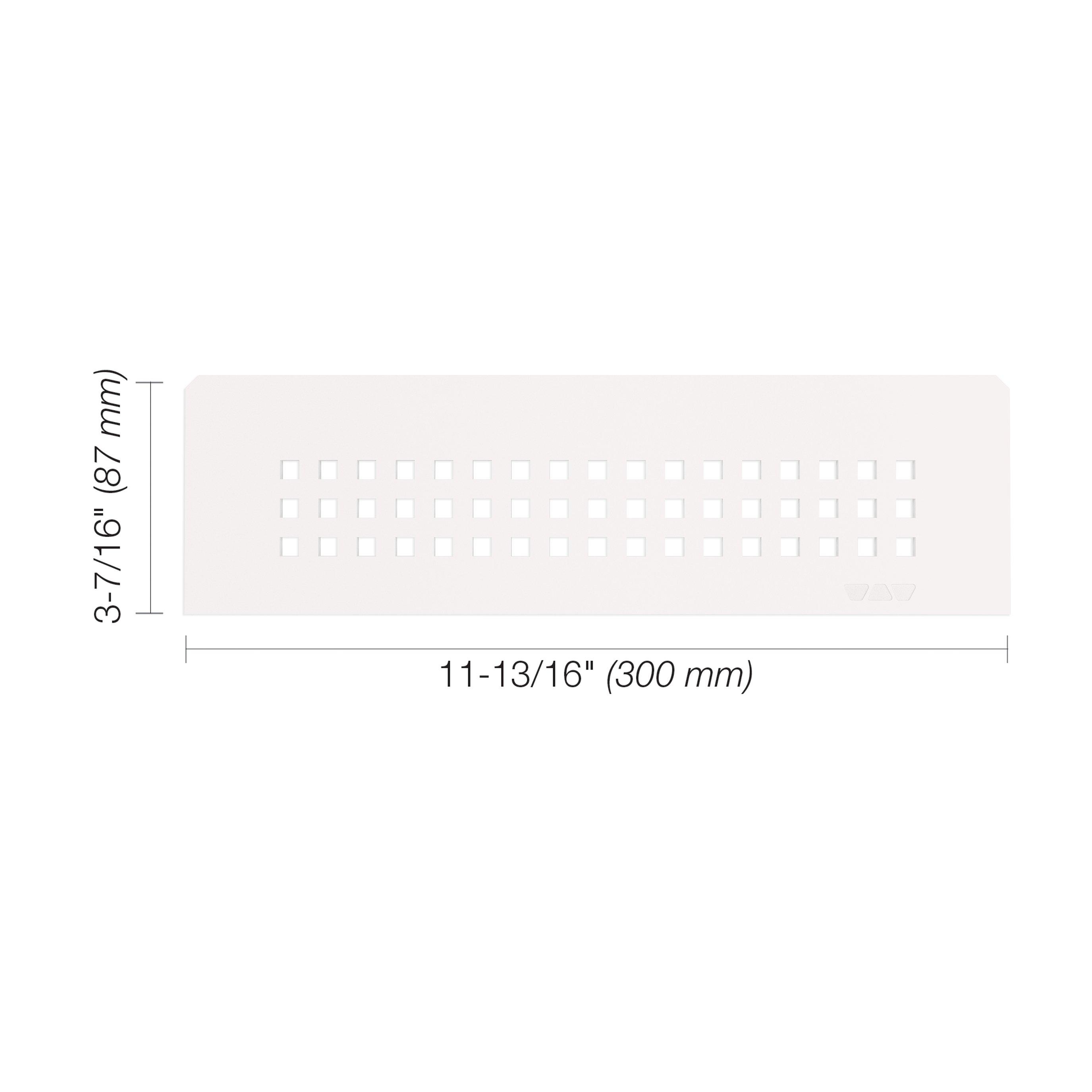 Schluter Shelf Rectangular Niche Square Matte White