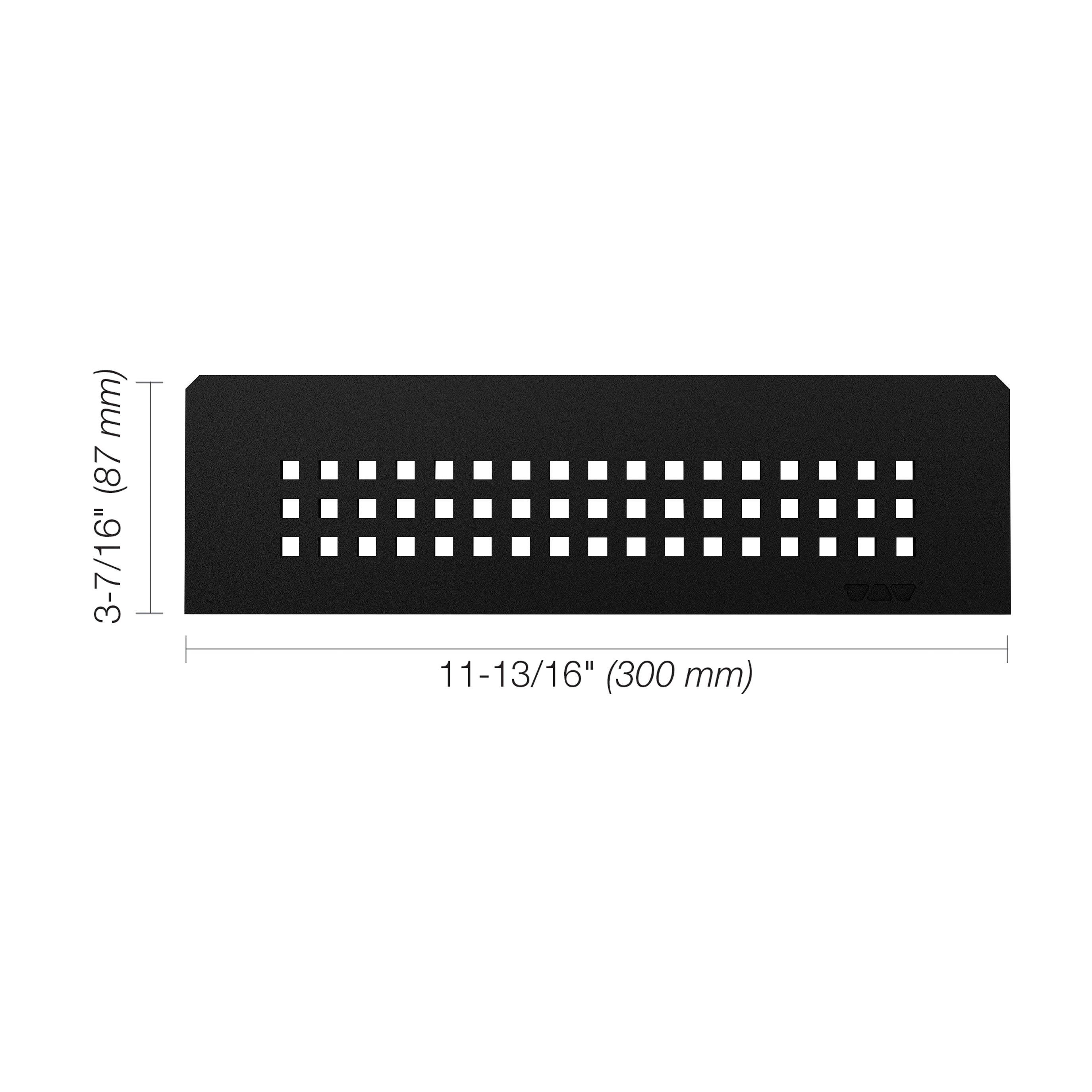 Schluter Shelf Rectangular Niche Square Matte Black