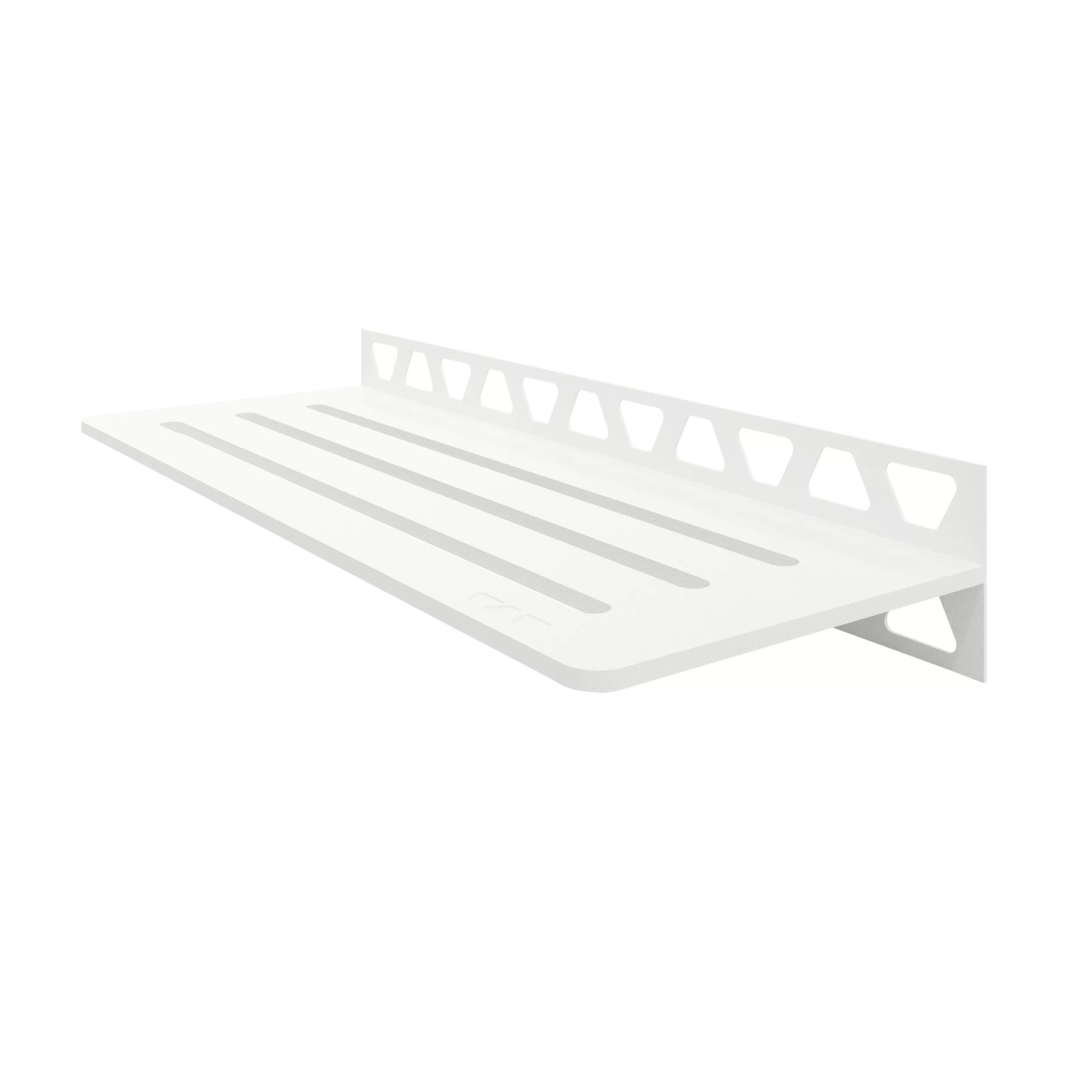 Schluter Shelf Rectangular Wall Wave Matte White Floor and Decor