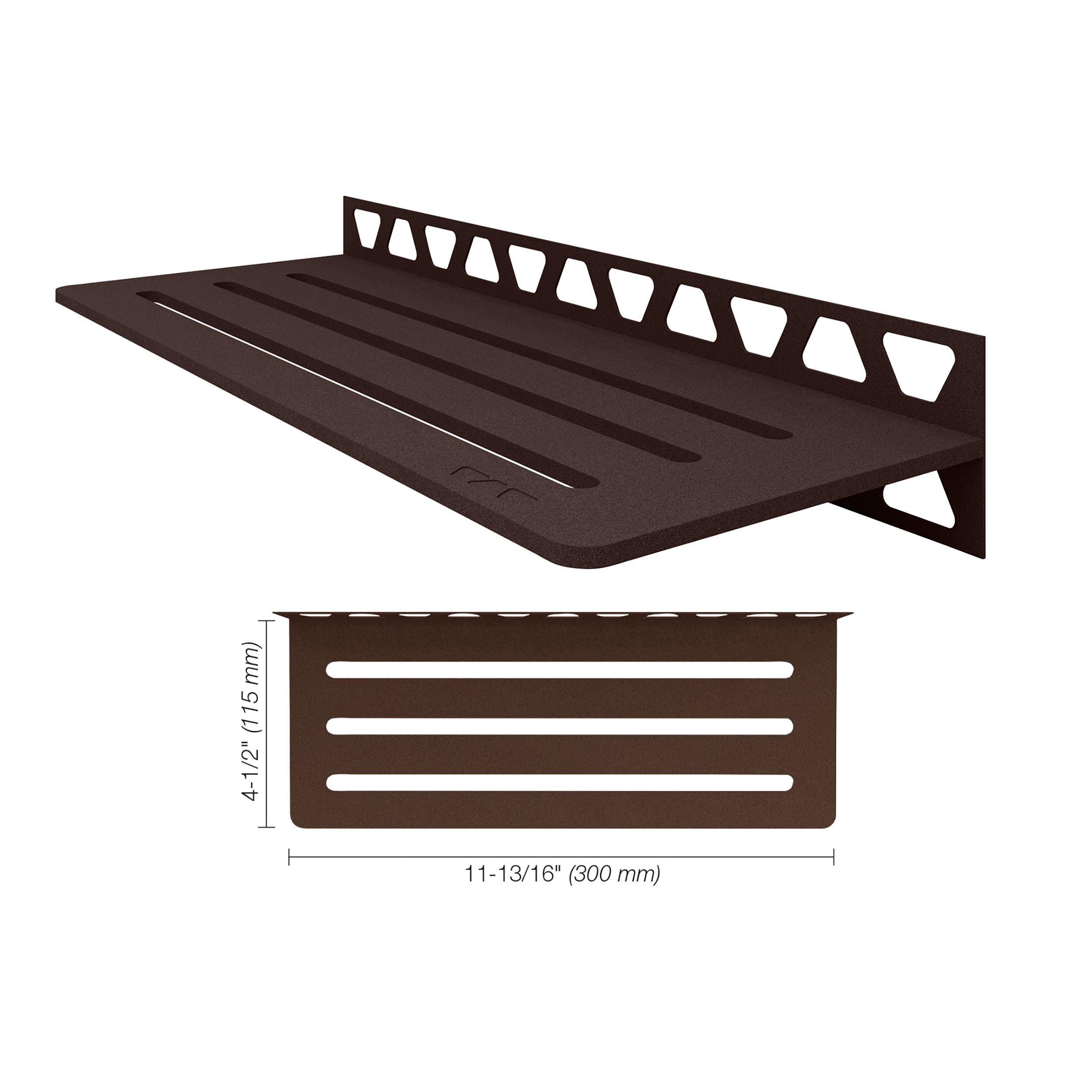 Schluter Shelf Rectangular Wall Wave Bronze