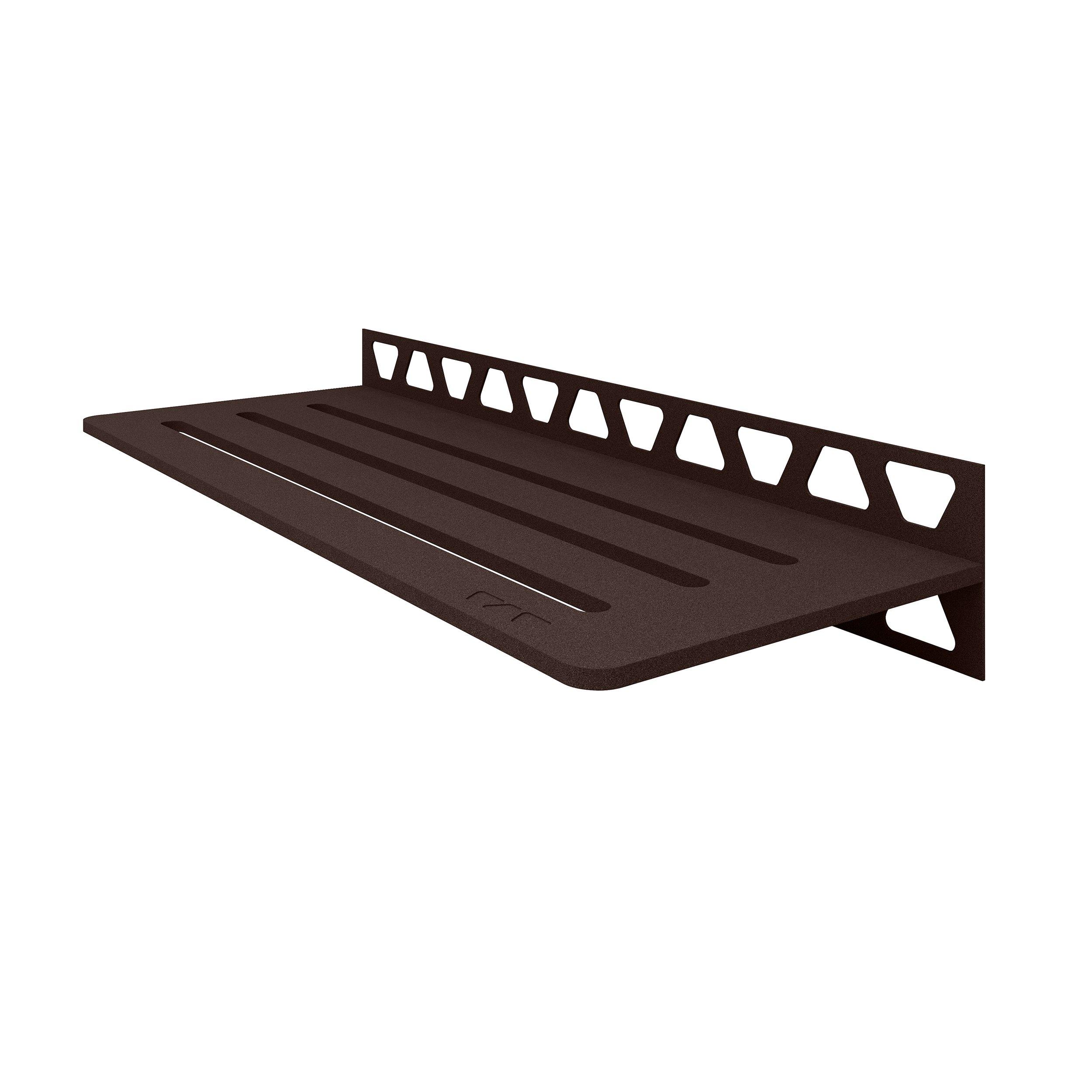 Schluter Shelf Rectangular Wall Wave Bronze