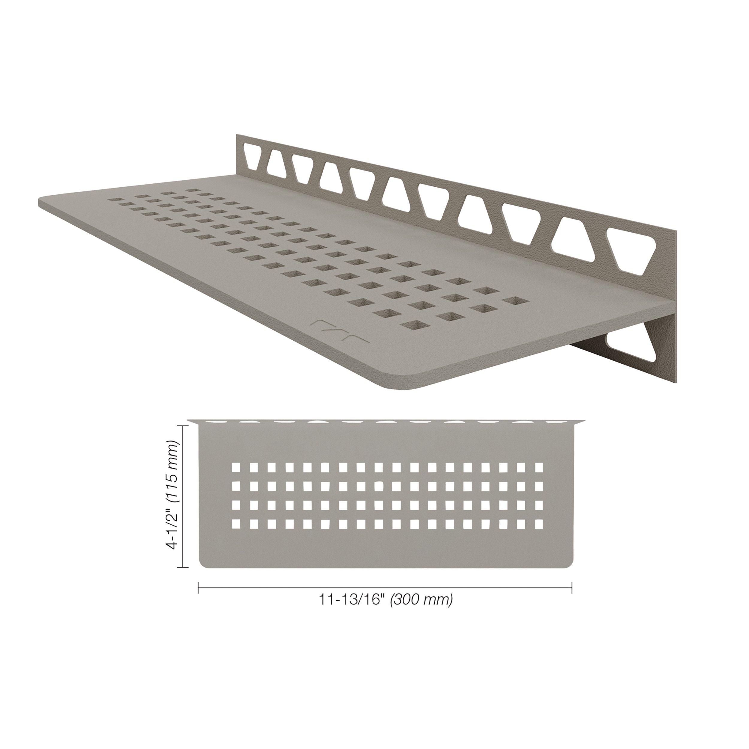 Schluter Shelf Rectangular Wall Square Greige