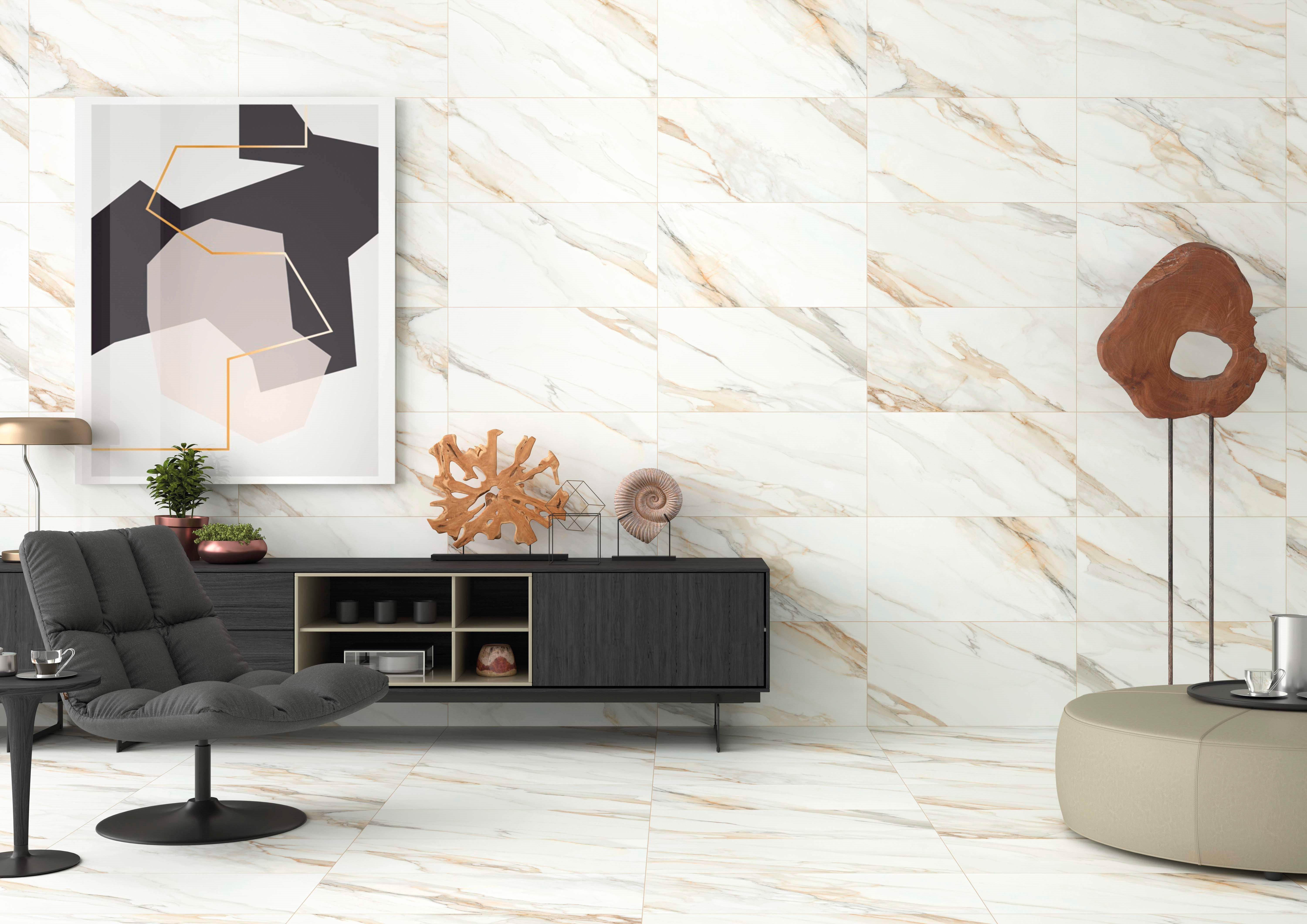 Romana Bianca Porcelain Tile - White Tile