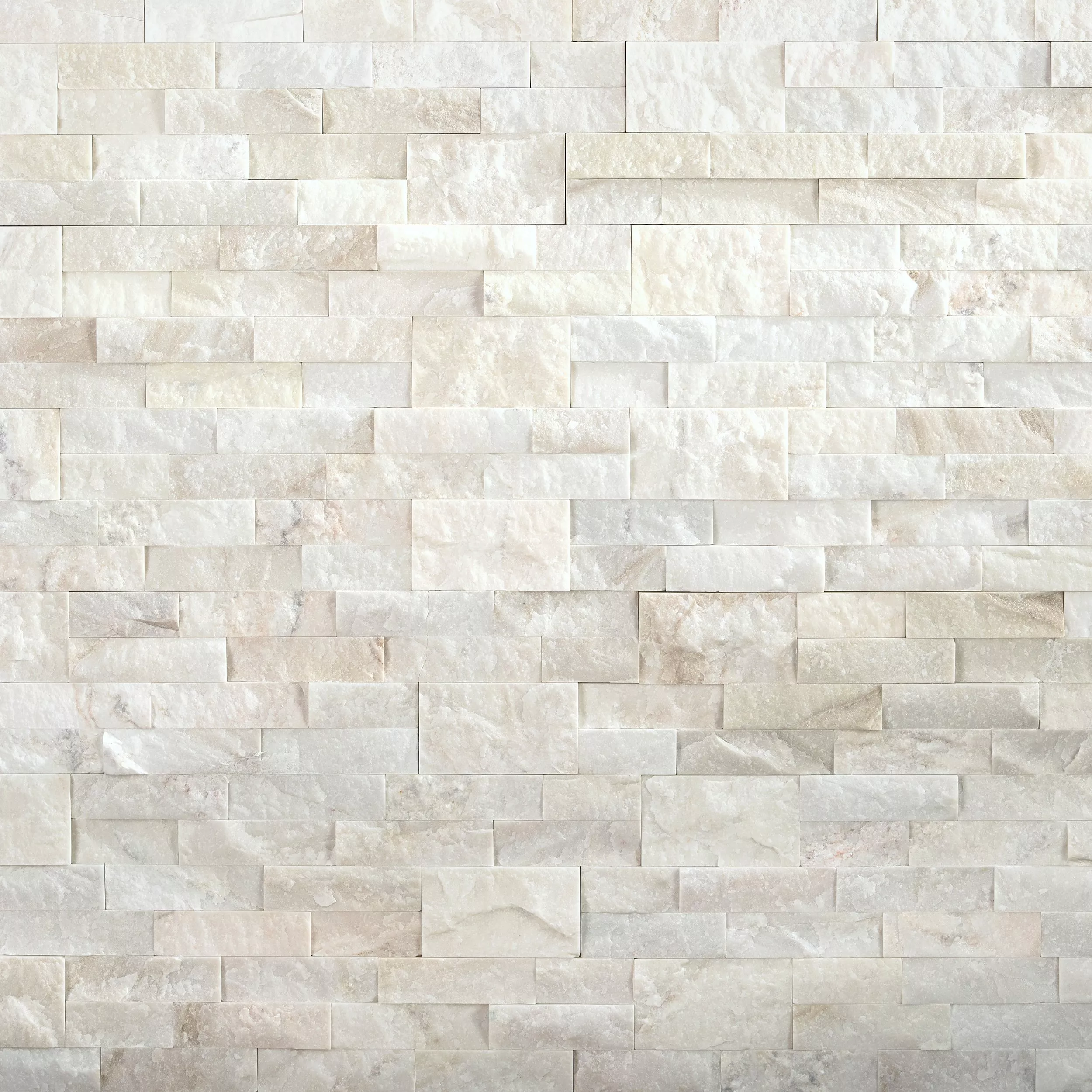 Lucia White Splitface Marble Ledger Panel