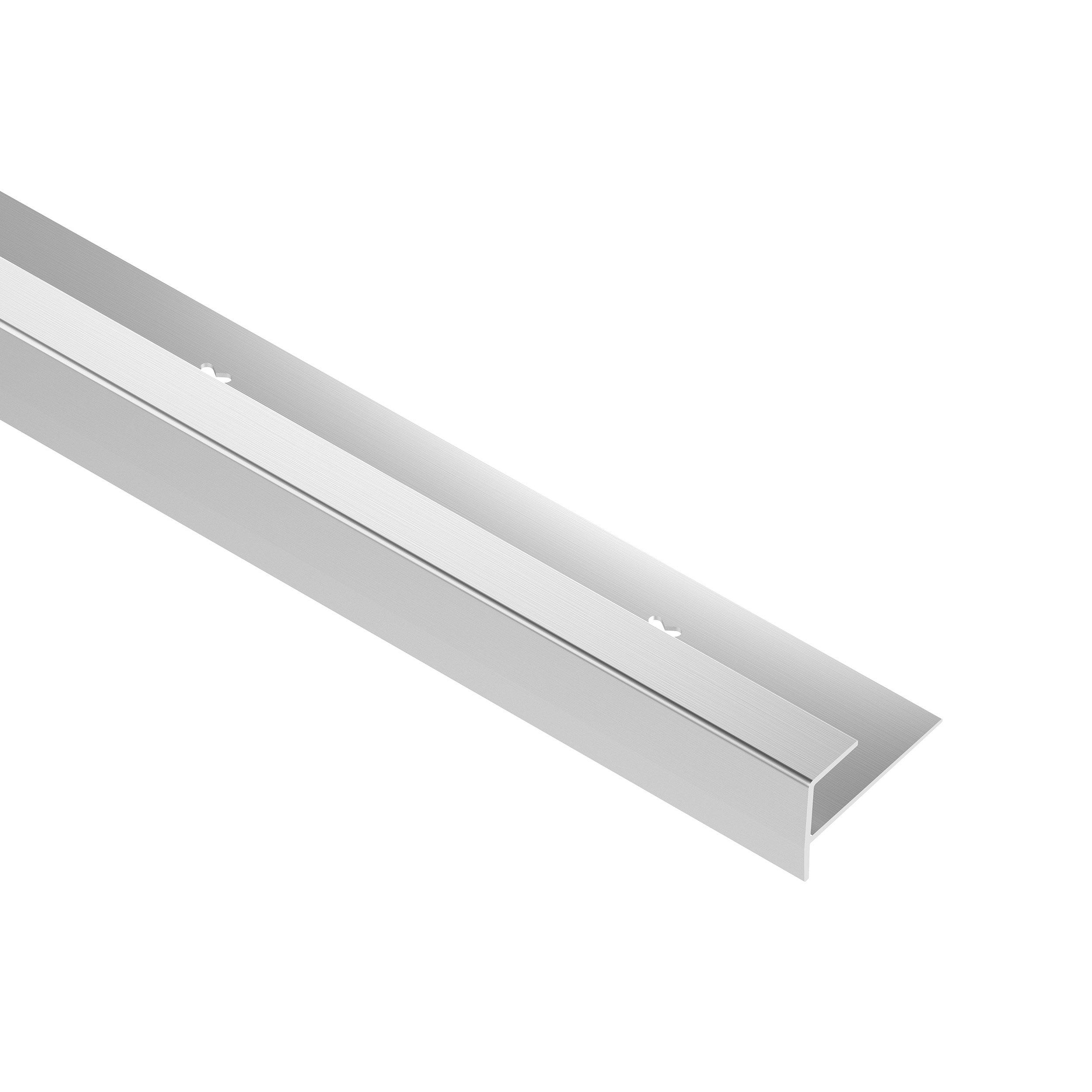 Schluter Vinpro-Step 17/64in. Aluminum Brushed Chrome