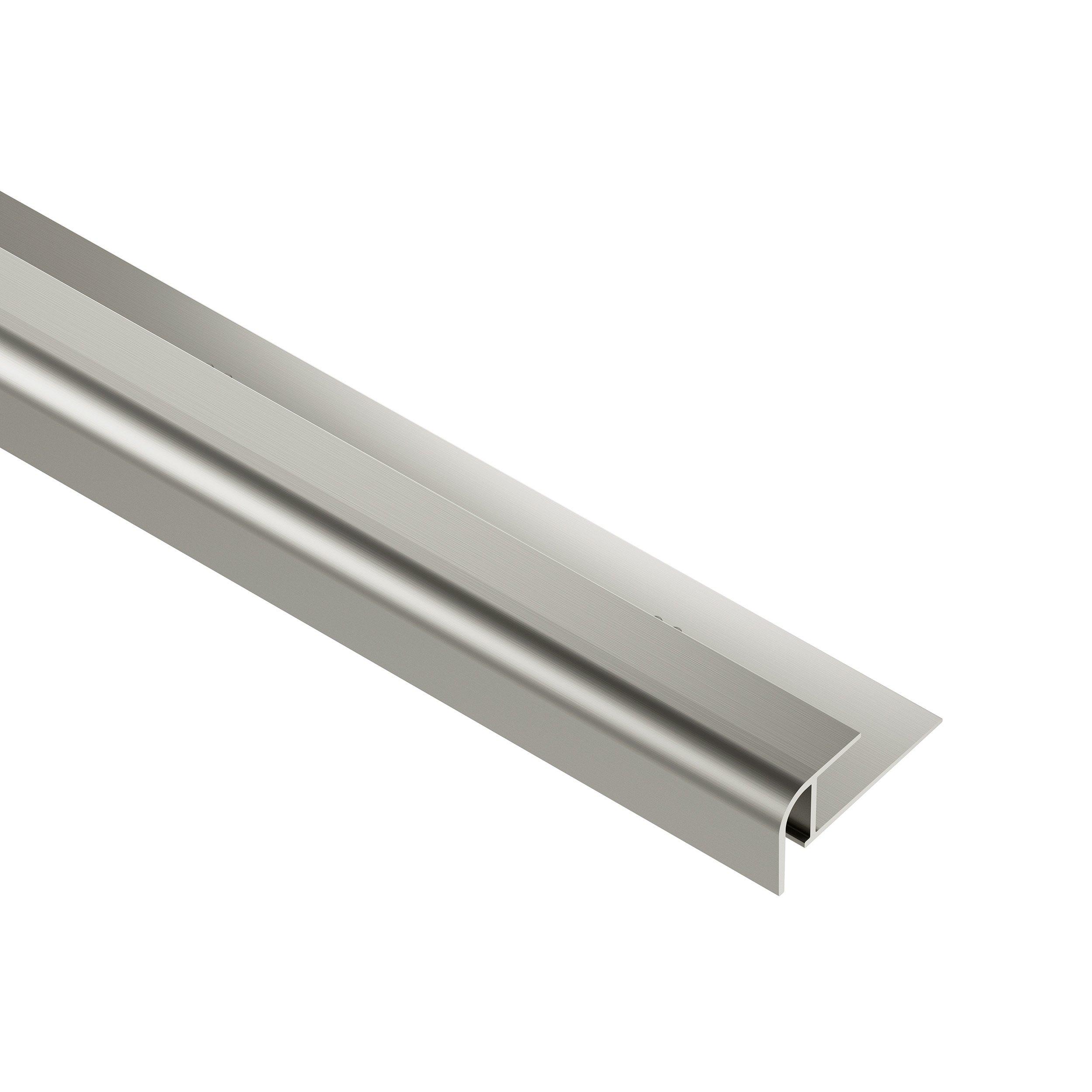Schluter Vinpro-RO 17/64in. Aluminum Brushed Nickel