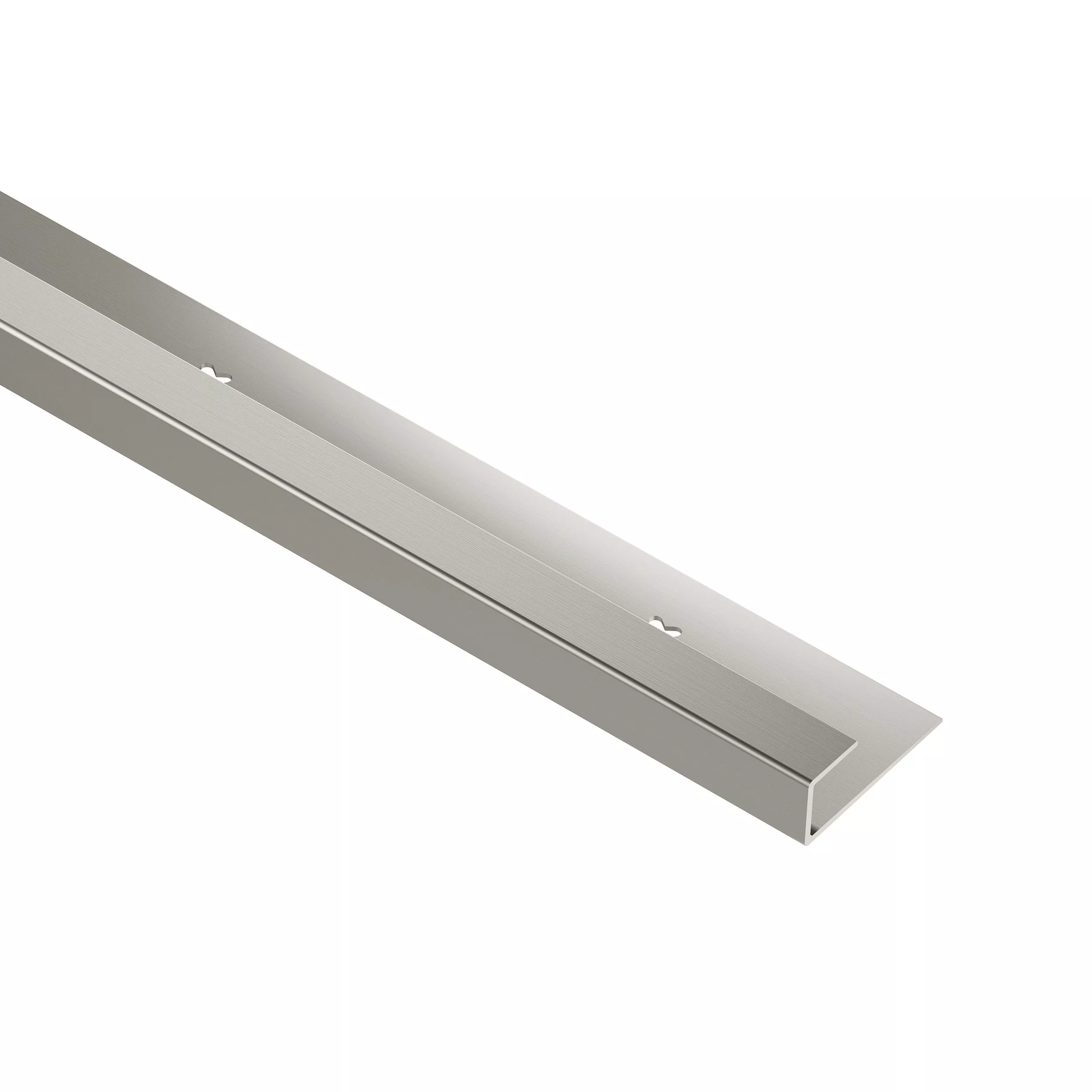Schluter Vinpro-S 1/2in. Aluminum Brushed Nickel