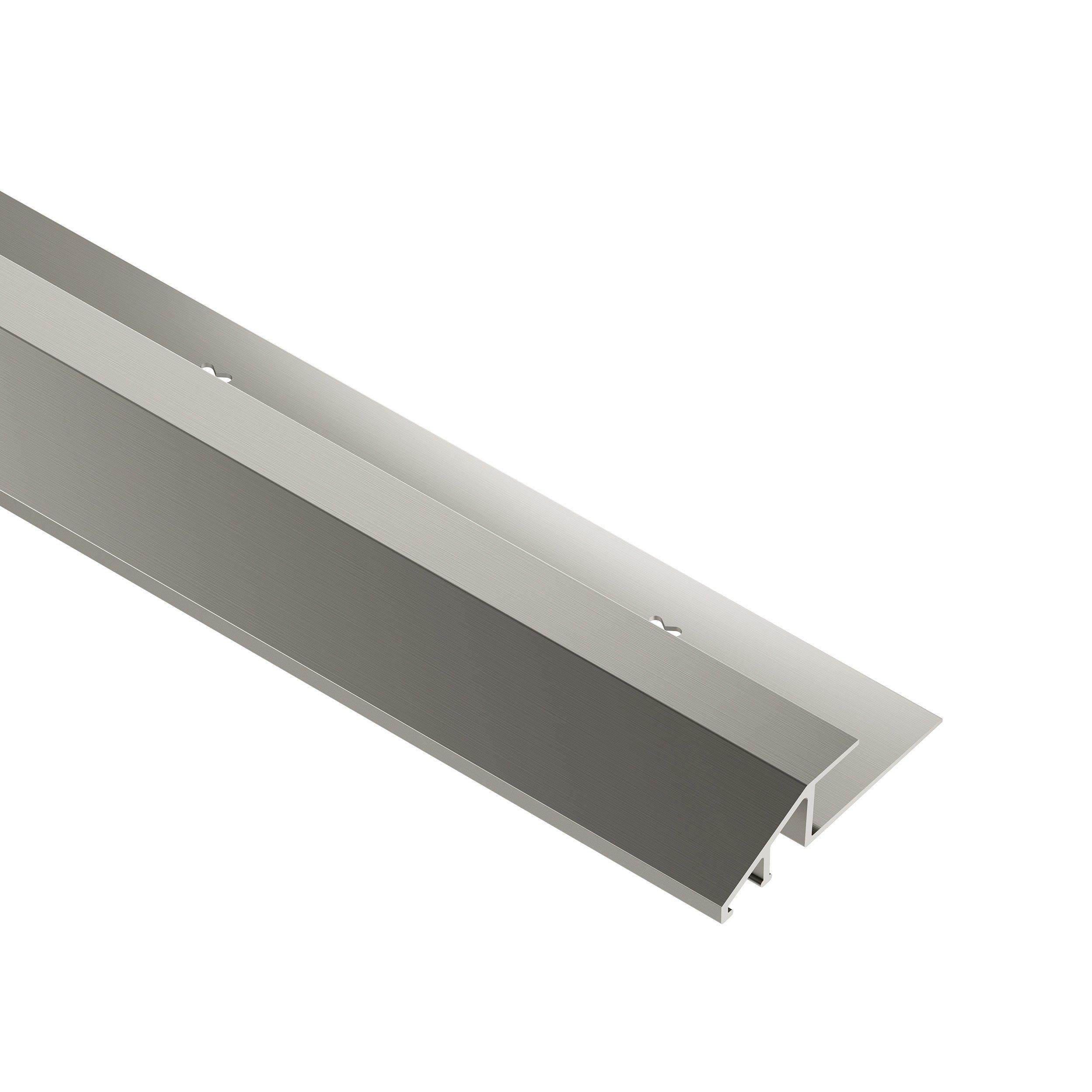 Schluter Vinpro-U Reducer 1/2in. Aluminum Brushed Nickel