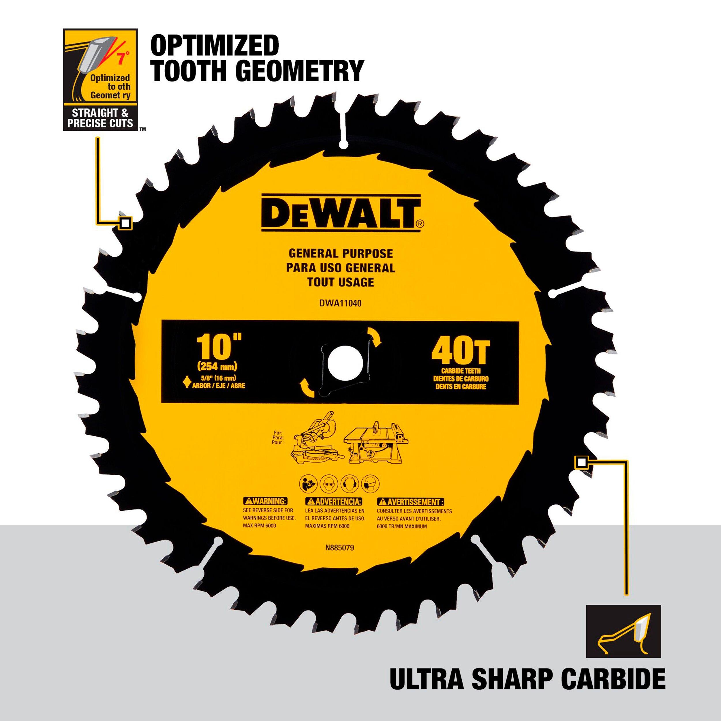 DeWalt 10in. 40T Saw Blade