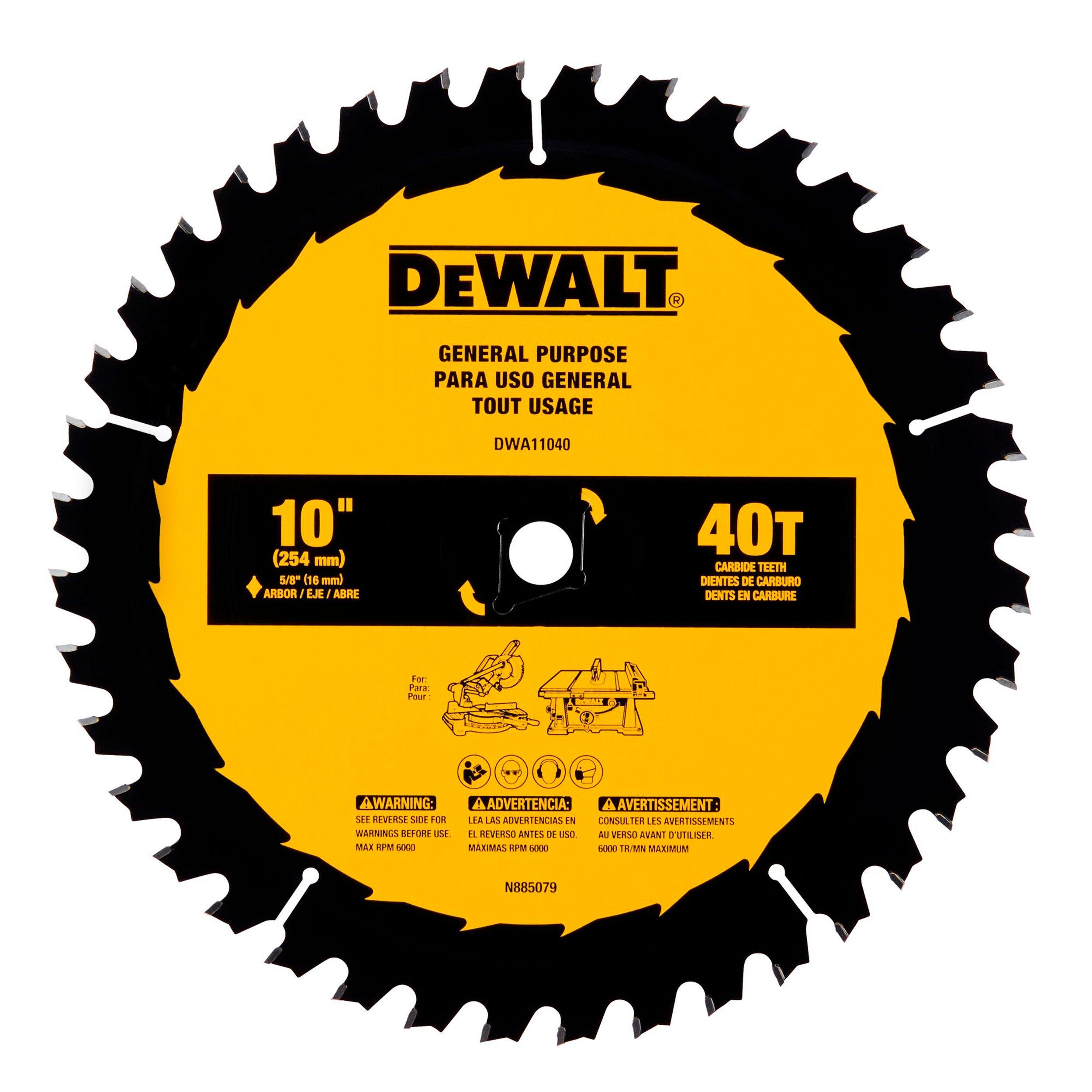 DeWalt 10in. 40T Saw Blade