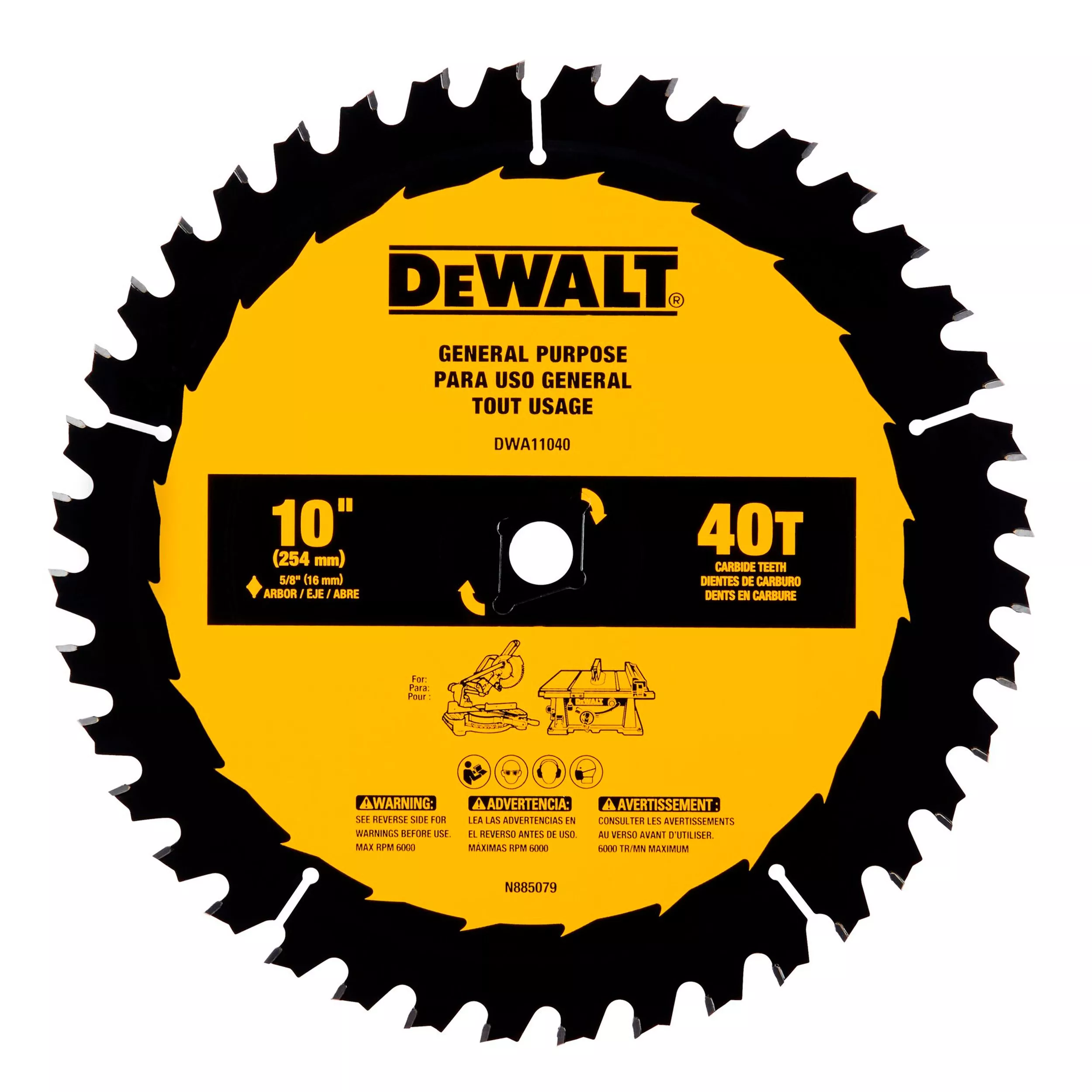 DeWalt 10in. 40T Saw Blade